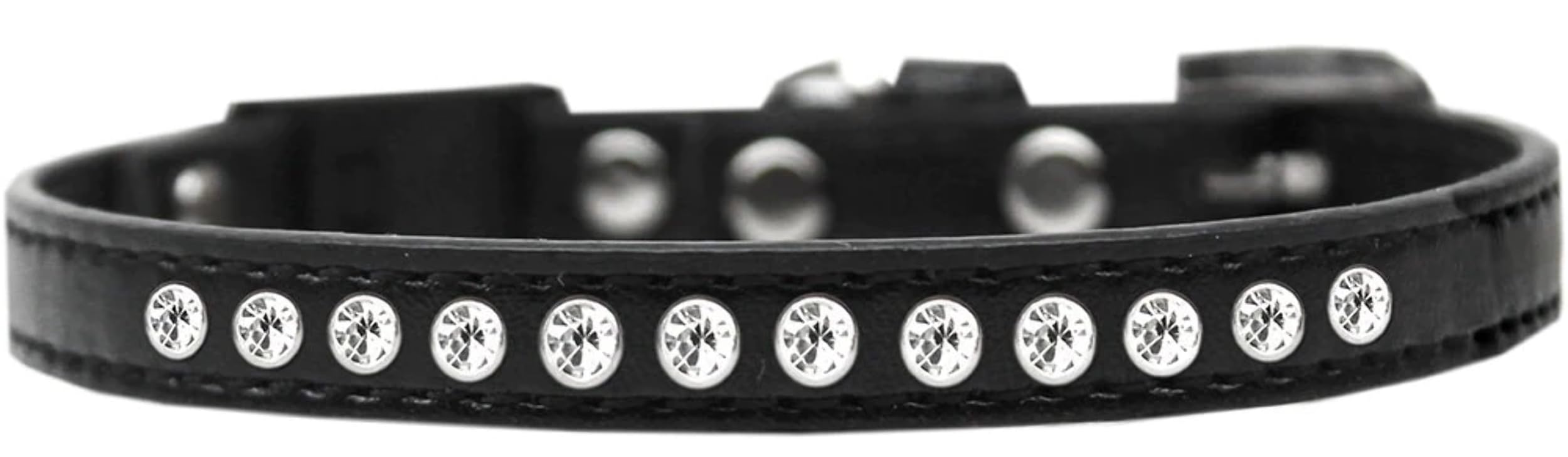 Breakaway Cat Collar, Clear Jewel Bright Pink 14
