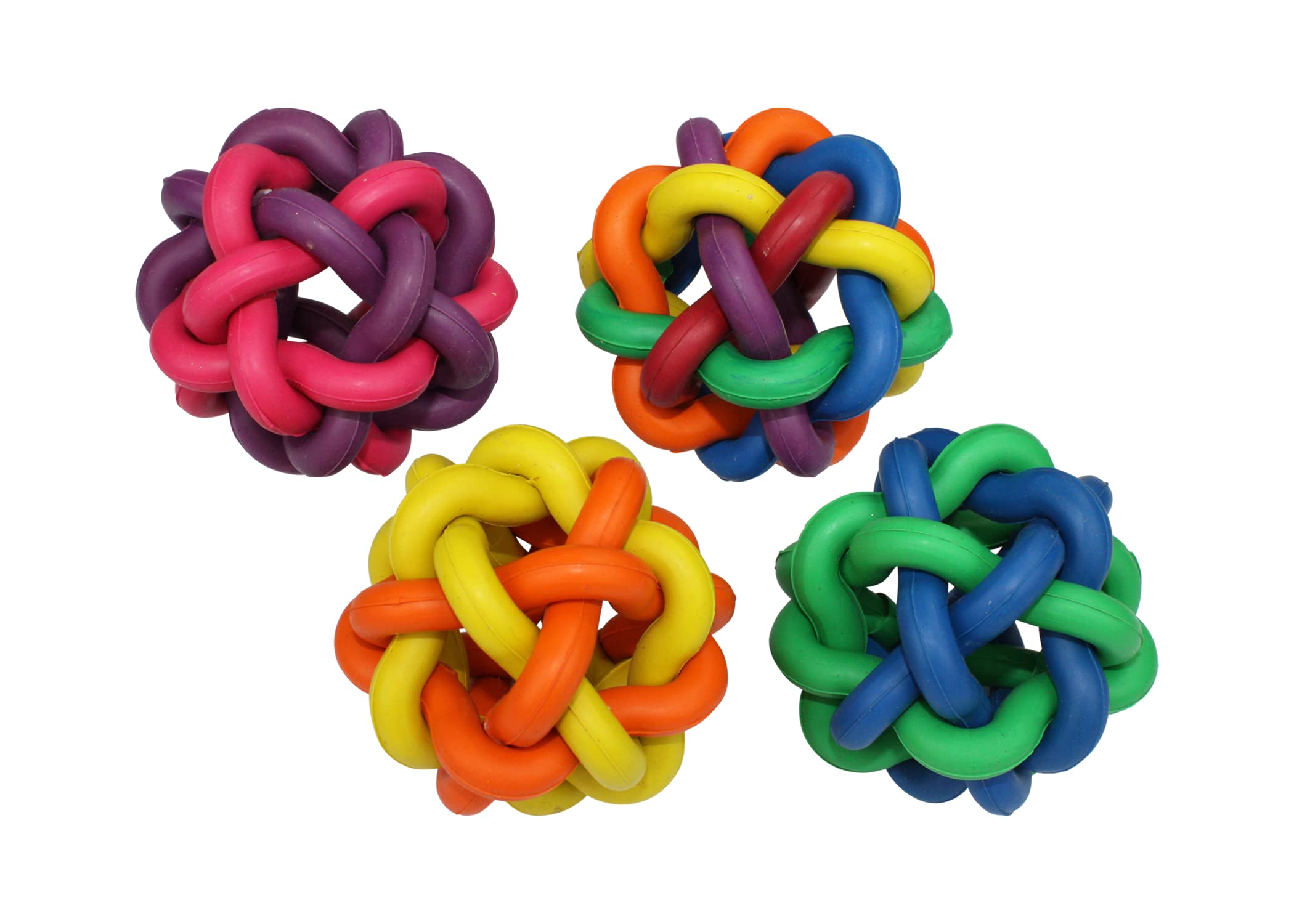 Multi Pet Nobbly Wobbly Dog Rubber Ball-Medium, For Small Breeds