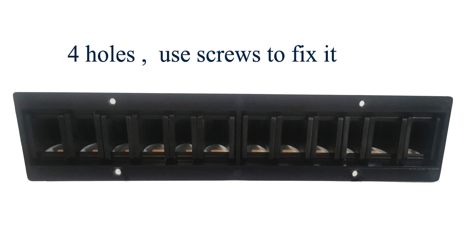 Gtainsoil Horse Whip Crop Holder Rack - Wall Mounted Bracket Hanger, Black Plastic
