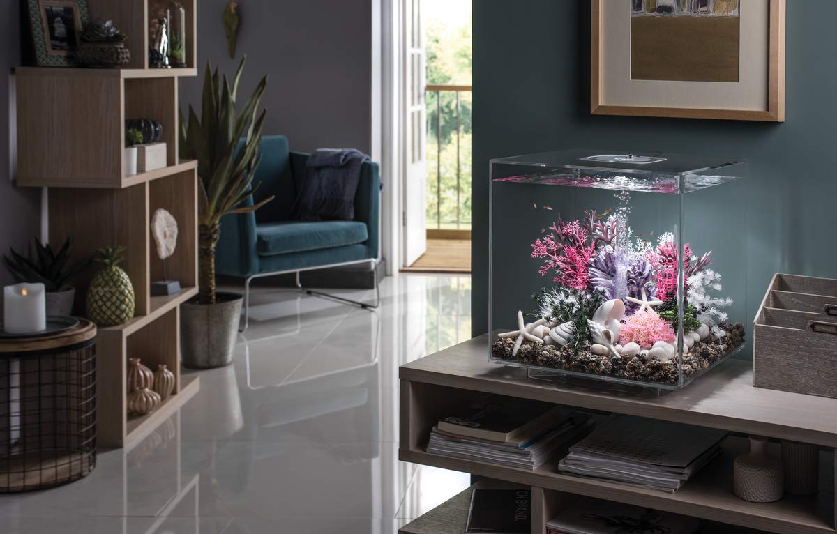 Biorb Marble Pebble Set, Solid Aquarium Decorations, White