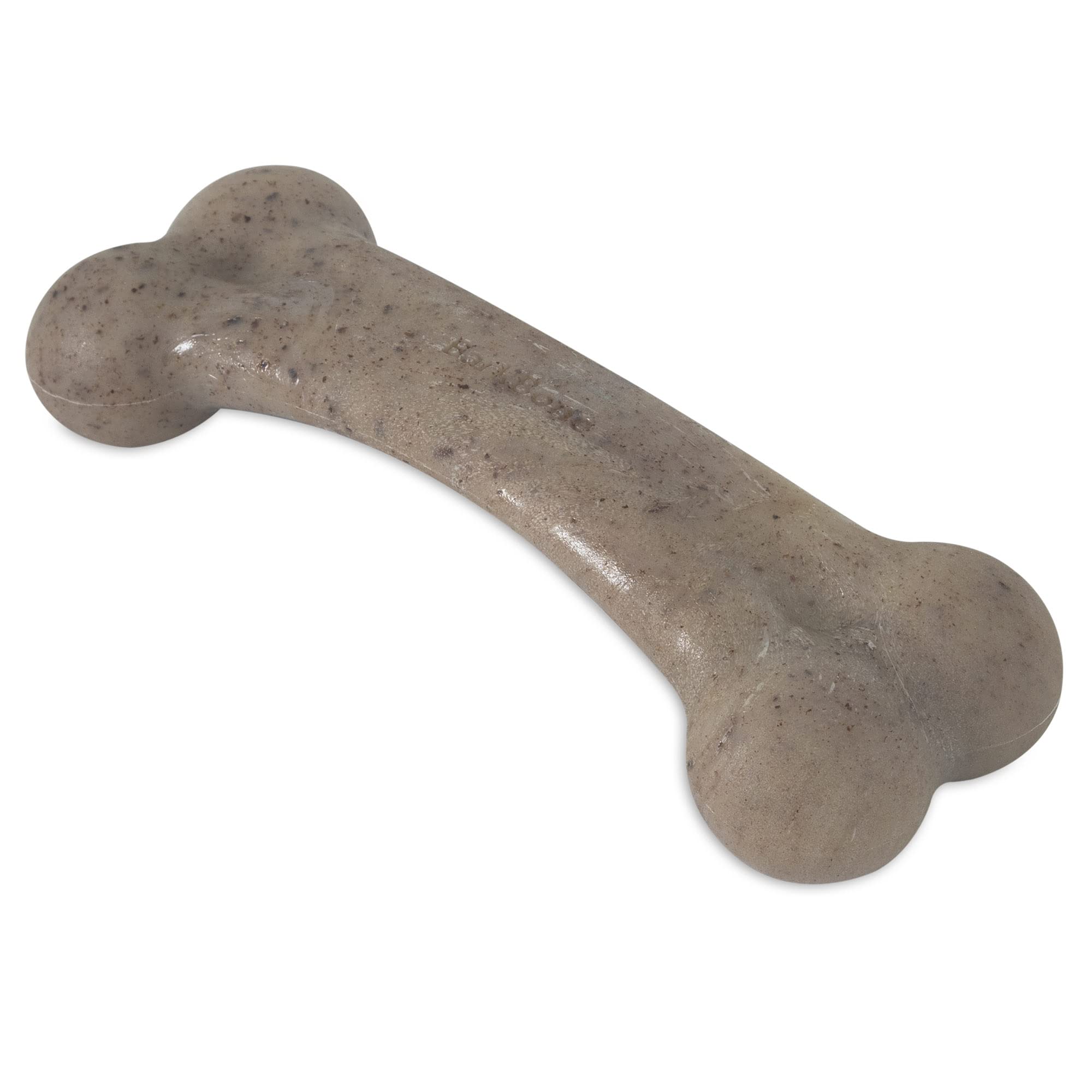 Pet Qwerks Original Barkbone - Nylon Dog Bone For Aggressive Chewers - Bacon Flavor - 7.75'