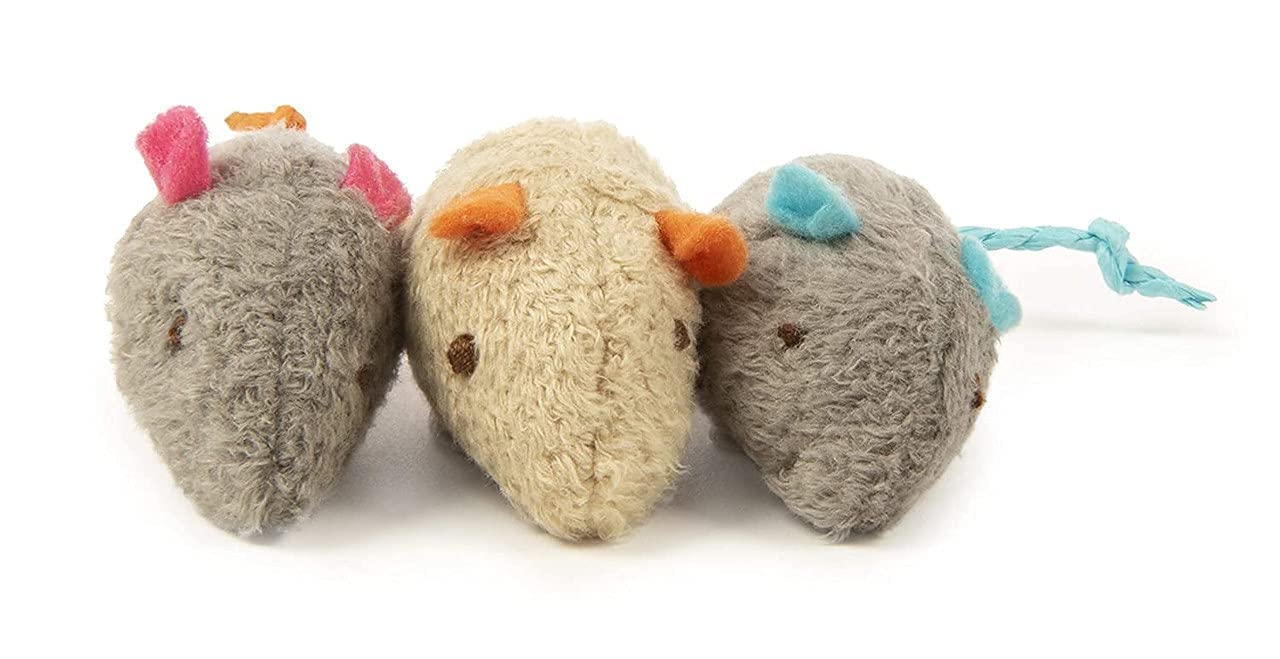 D&C Paws Cat Toy Mice, Cat And Kitten Toy Mouse 3 Pcs Pack