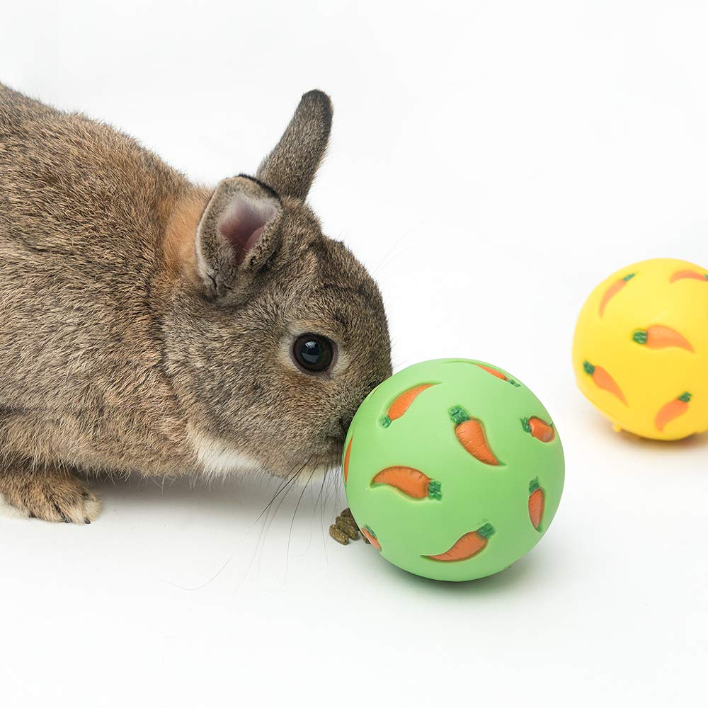 Niteangel Treat Ball, Snack Ball For Guinea Pigs, Rabbits, Hedgehogs And Other Small Pets (Small, Blue)