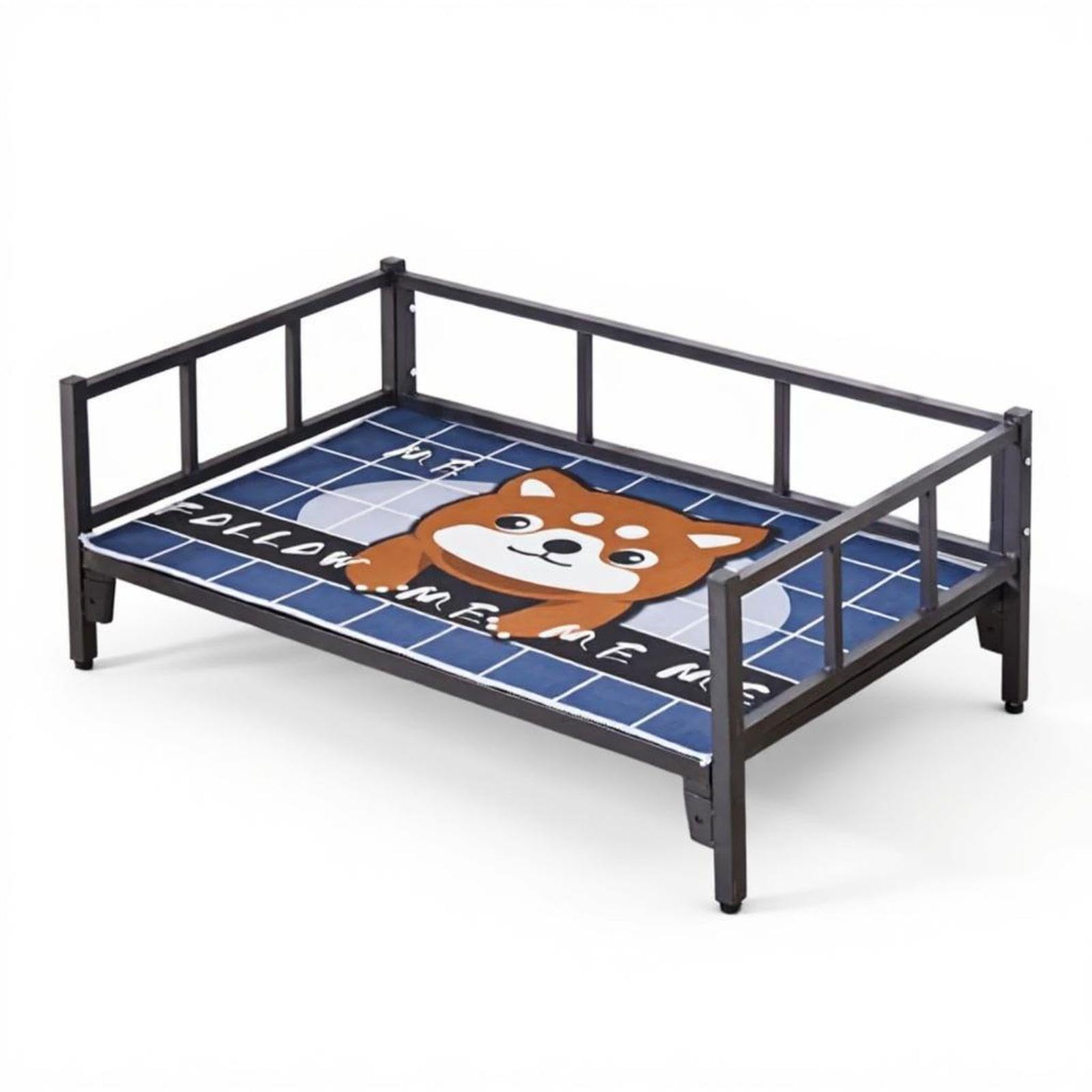 HEAVENGLOW Dog Bed, Removable cleanable Cover, Calming, Plush Pet Mat, Supportive Black 4Seasons Mat 60 * 40cm