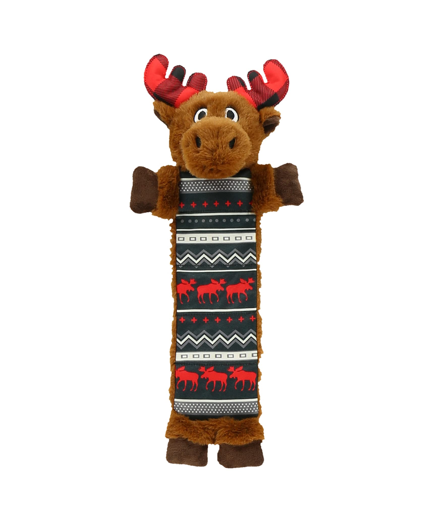 Lazy One Moose Squeaky Dog Toy, Soft Crinkle Toy For Dogs, Durable Fabric For Small, Medium, And Large Breeds