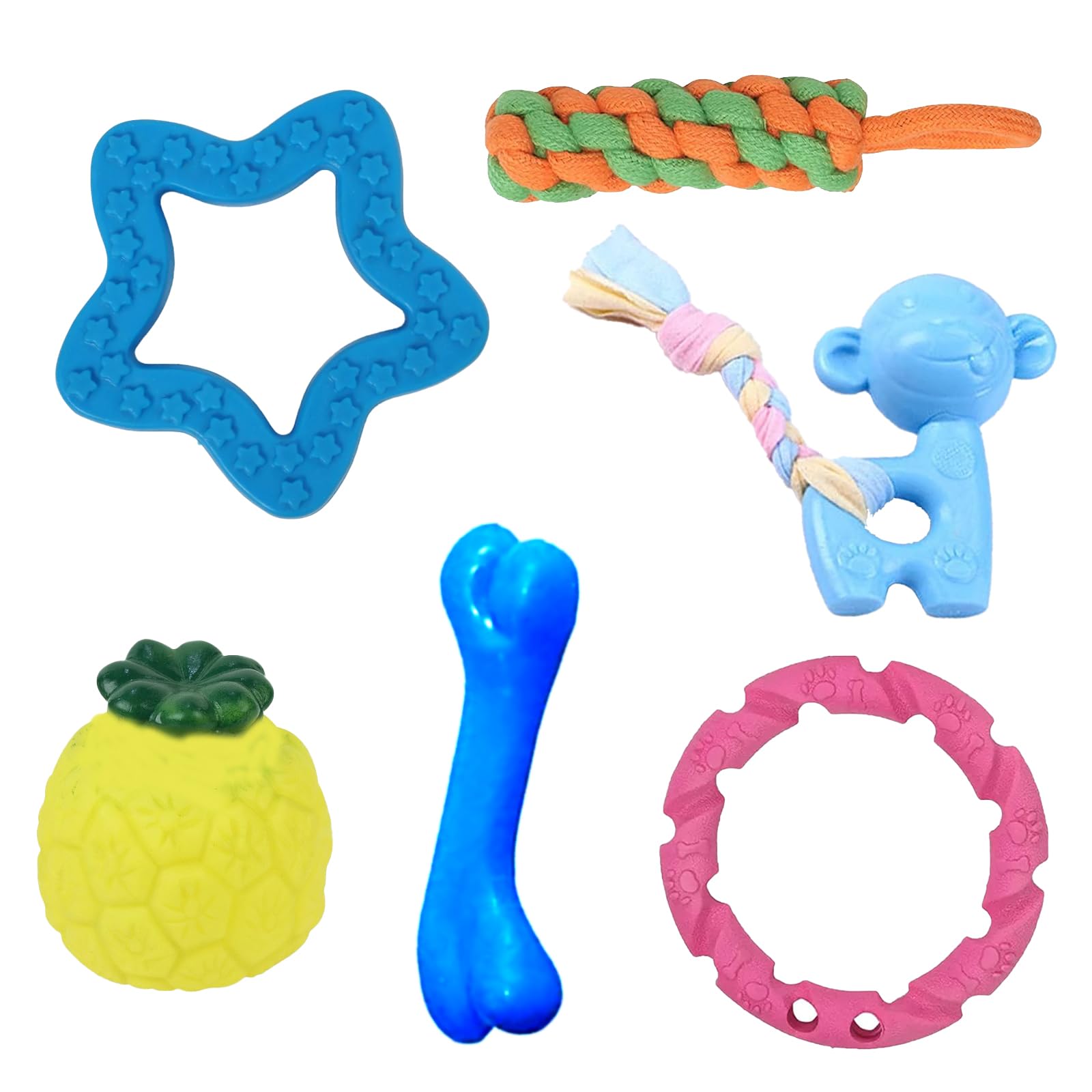 Cature Care By Nature Dog Toys,Dog Chew Toy,Rubber Bone Toy,Carrot Shape Toy,Rubber Ring Toy Interactive Dog Toy For Small And M