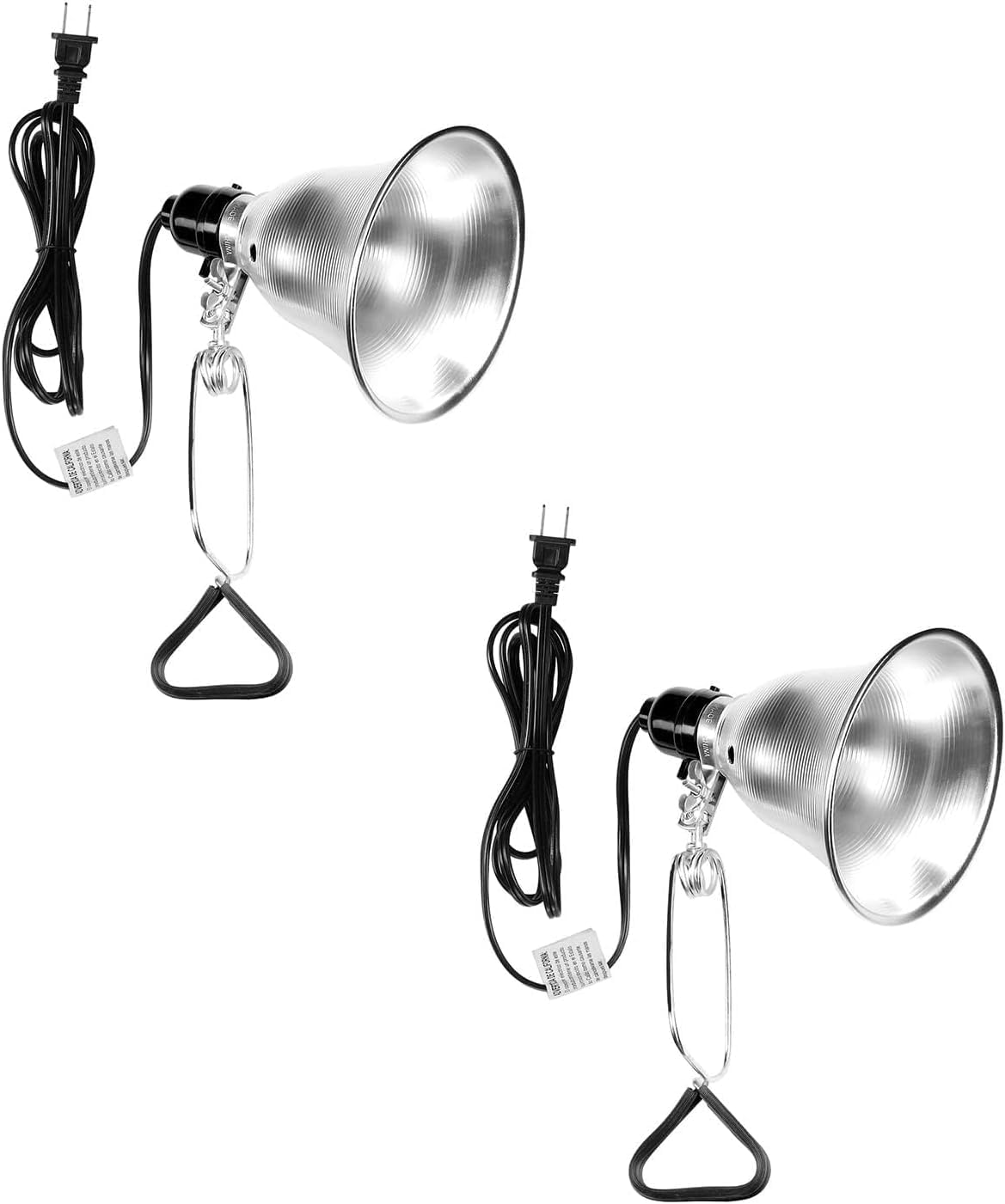 Simple Deluxe 2-Pack Clamp Lamp Light With 5.5 Inch Aluminum Reflector Up To 60 Watt E26 (No Bulb Included) 6 Feet 18/2 Spt-2 Co