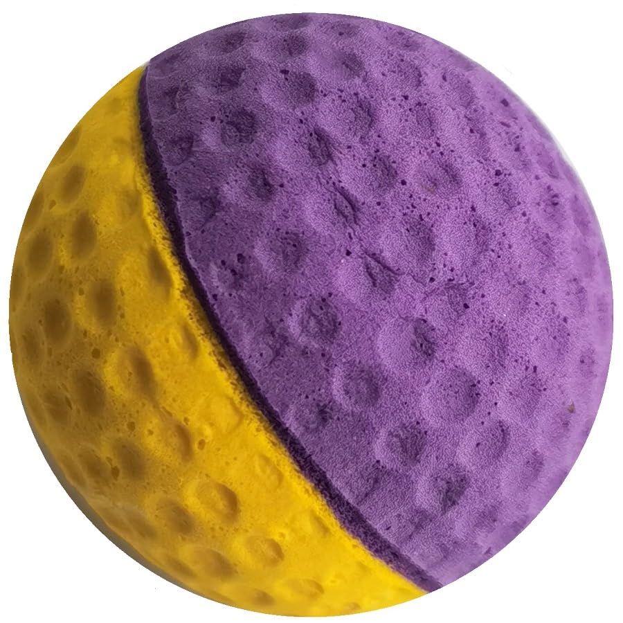 Ginfh Cat Foam Ball Cat Sponge Ball Toy Cat Soccer Ball Toy (Two Color Pet Ball)