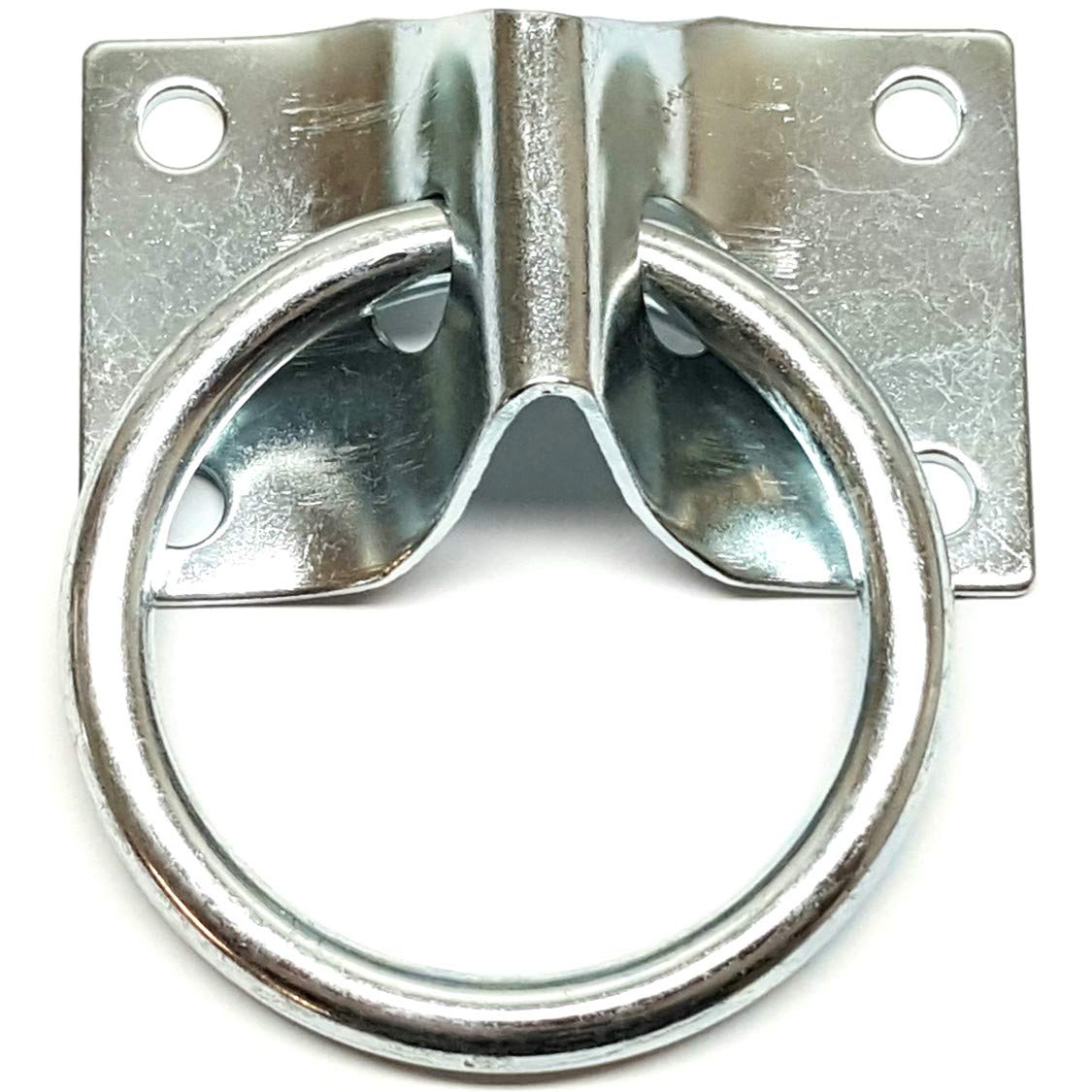 Hill Leather Company Barn And Stable Cross Tie Plate With 2'' Cross Tie Ring - Equestrian And Livestock Tie Off
