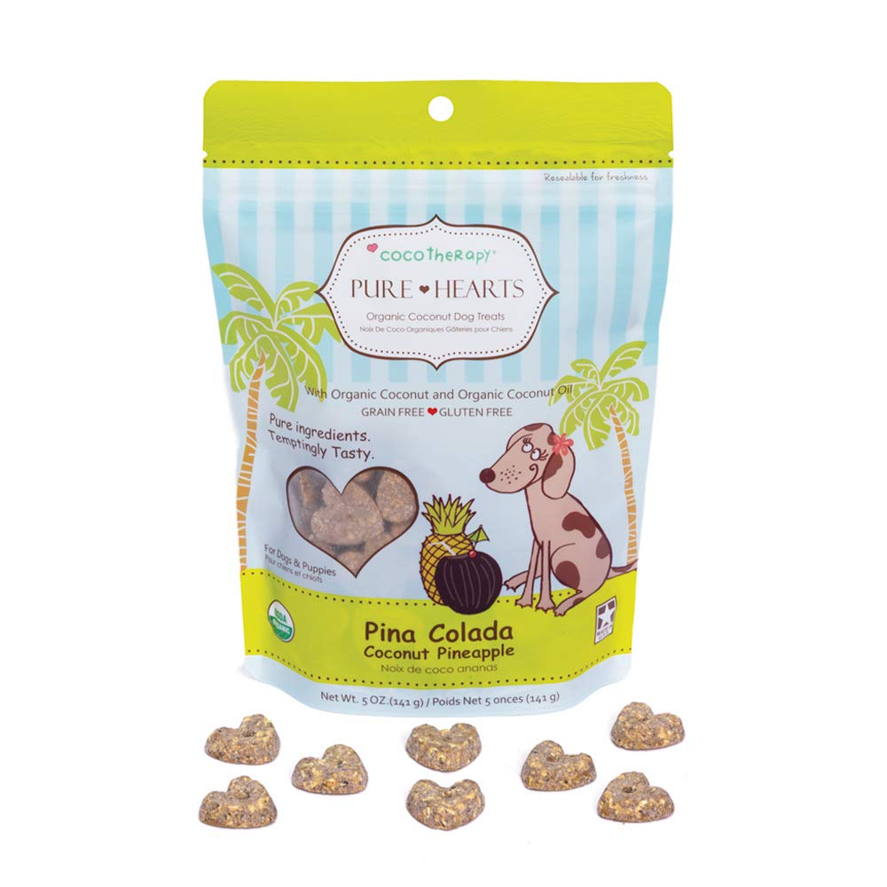 Cocotherapy Pure Hearts Coconut Cookies - Pina Colada (Pineapple Coconut), (1 Pouch), 5 Oz.