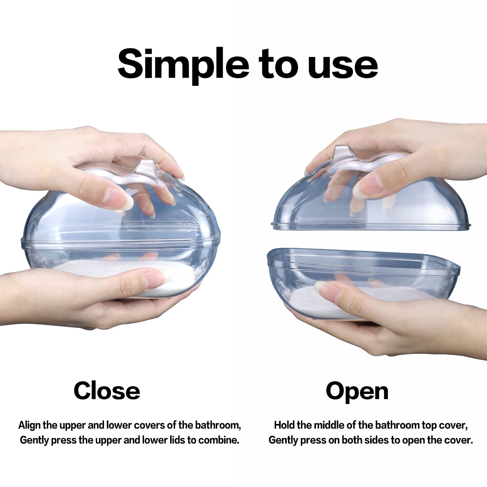 Lazyyzal Hamster Bathtub,Hamster Bathroom,Small Animal Habitat Décor,Sand Bath Container Transparent Beds,Hamster Bed,Ice Bathtub,Sleep Pad Nest,Sand Bath Box For Small Pet Animals Cage Accessories(S)