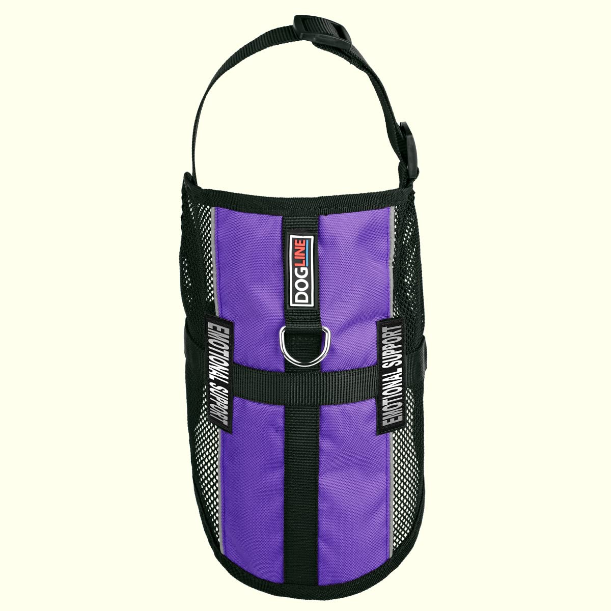 Dogline Maxaire Multi-Purpose Mesh Vest For Dogs And 2 Removable Emotional Support Patches, Small, Purple, (13'-16')