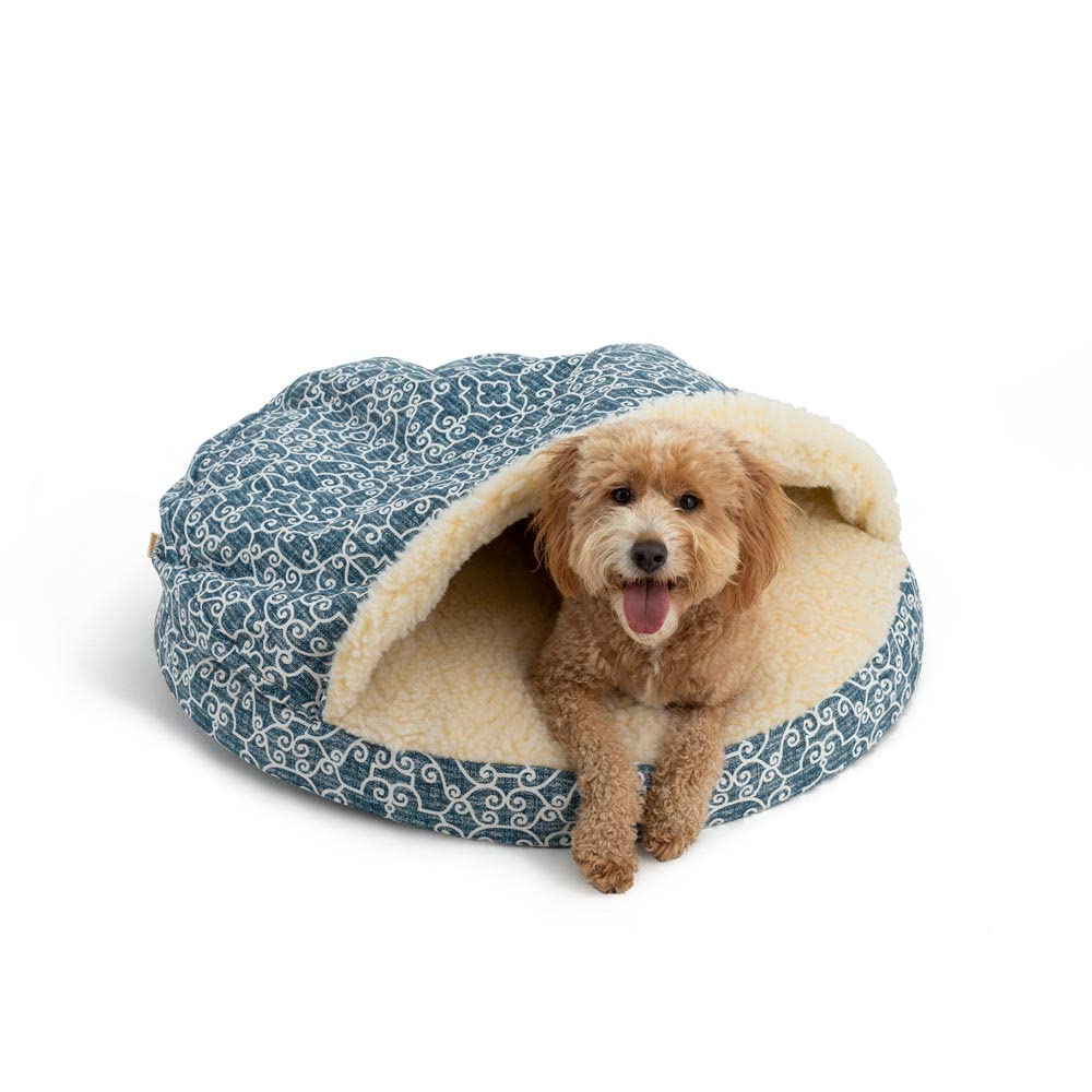 Snoozer Luxury Orthopedic Cozy Cave Pet Bed, Ramey Oxford - Extra Large