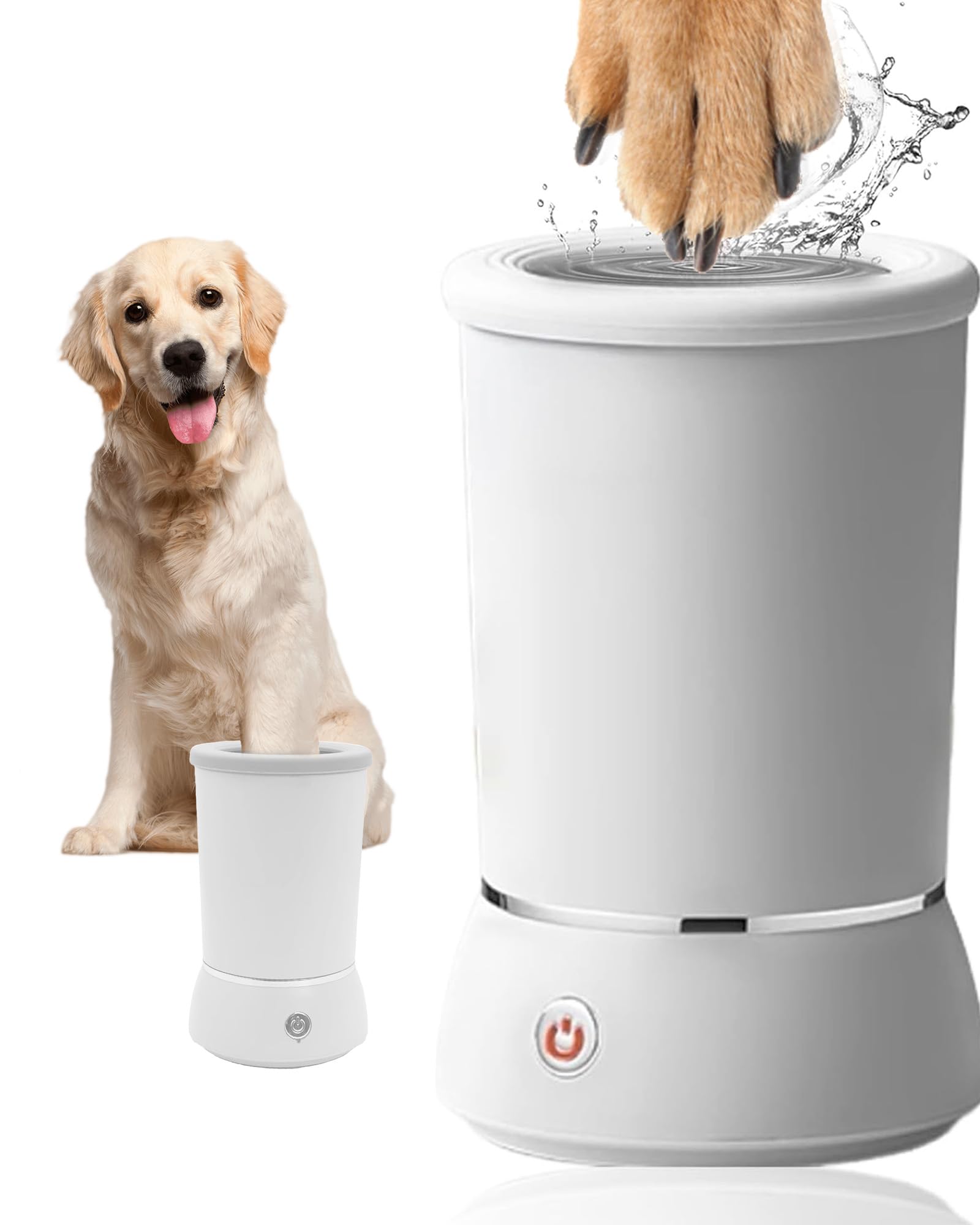 Kueiox Automatic Dog Paw Cleaner For Dogs,Electric Dog Foot Paw Washer Cup And Massager,2 Speeds For Thorough Cleaning And Usb R