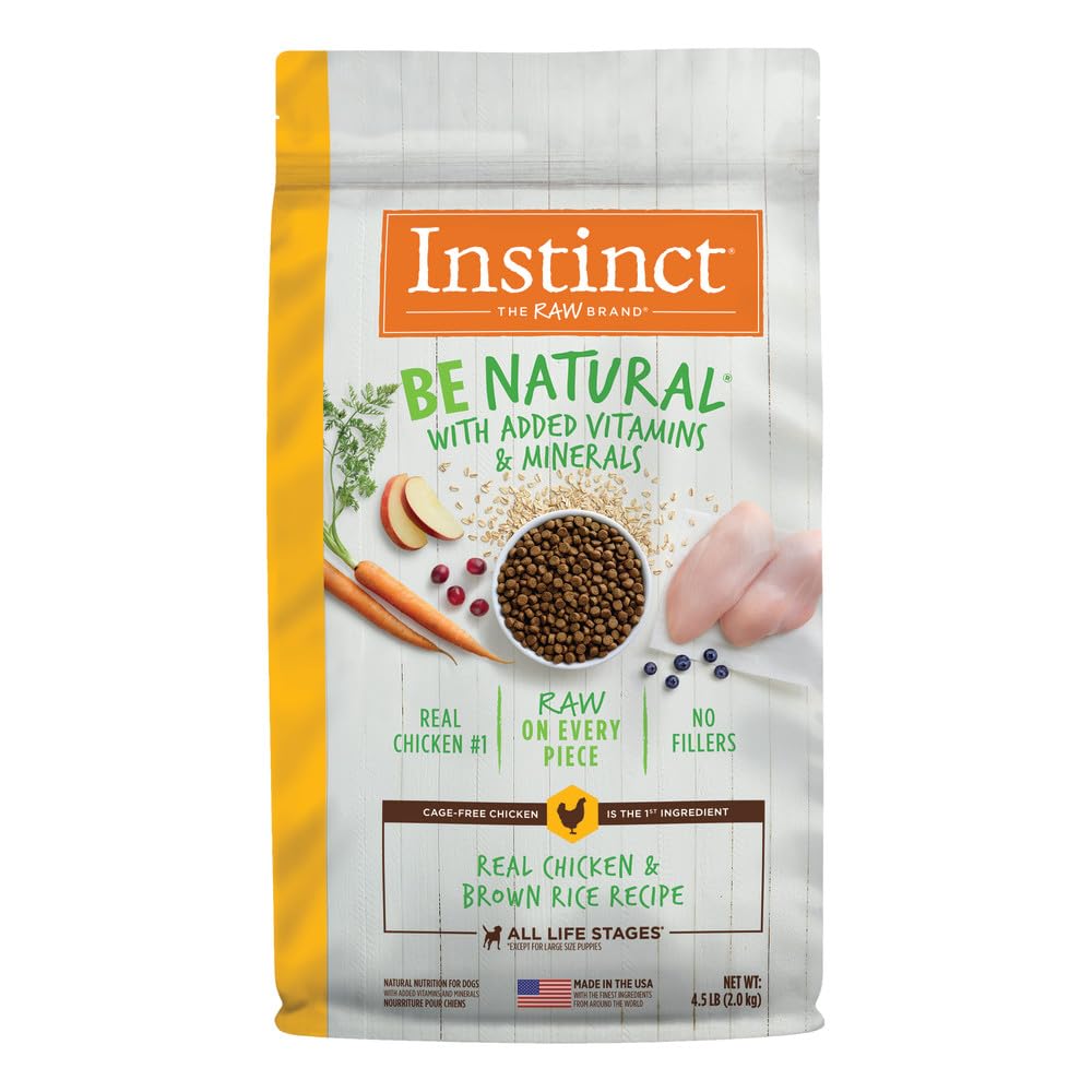 Be Natural Chicken & Brown Rice Dry Dog Food, 4.5 lb. Bag
