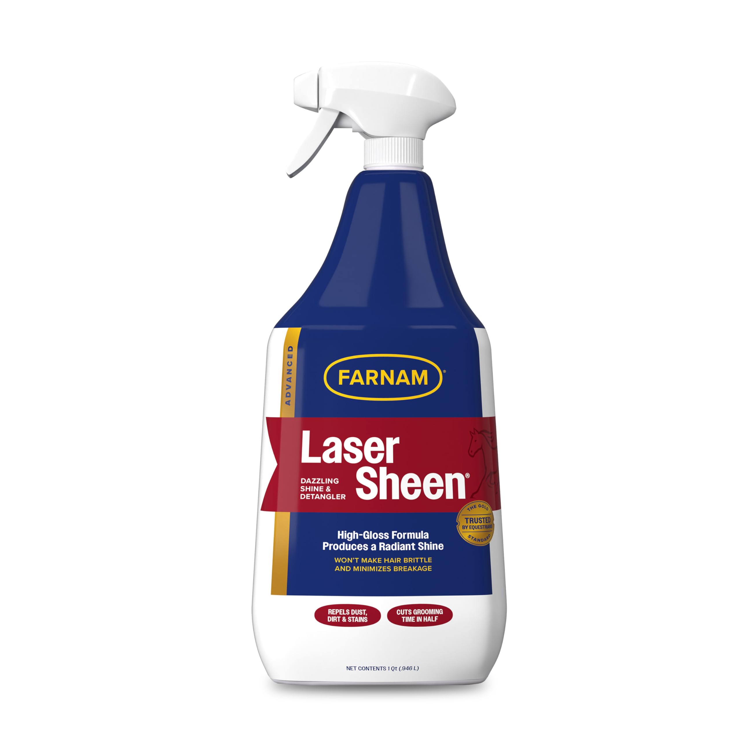 Farnam Laser Sheen Dazzling Shine & Detangler Spray 32 Ounces