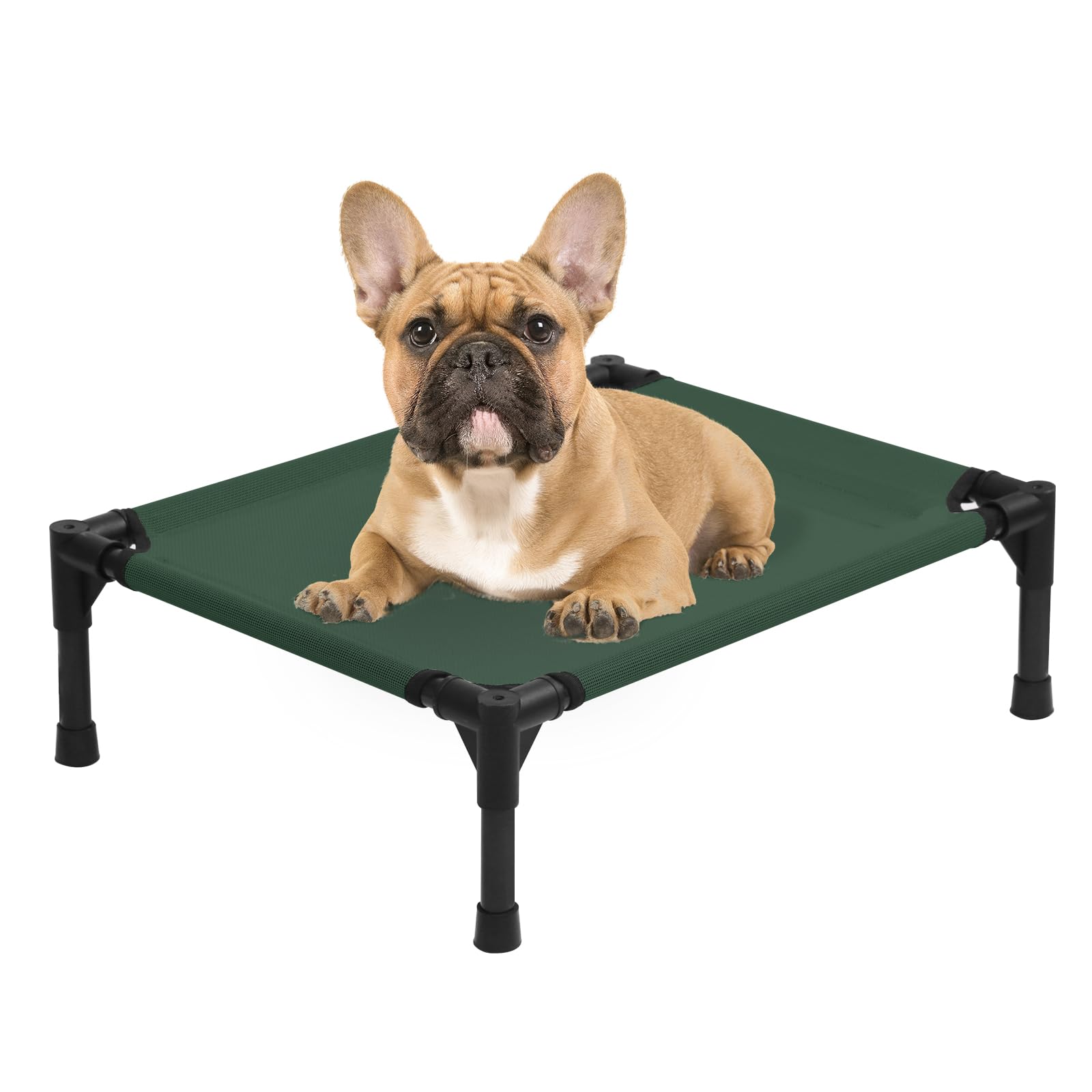 Outdoor Elevated Dog Bed 22 Inch, Cooling Raised Dog Beds For Small Dogs, Portable Puppy Cot With Breathable Mesh, Travel Lifted