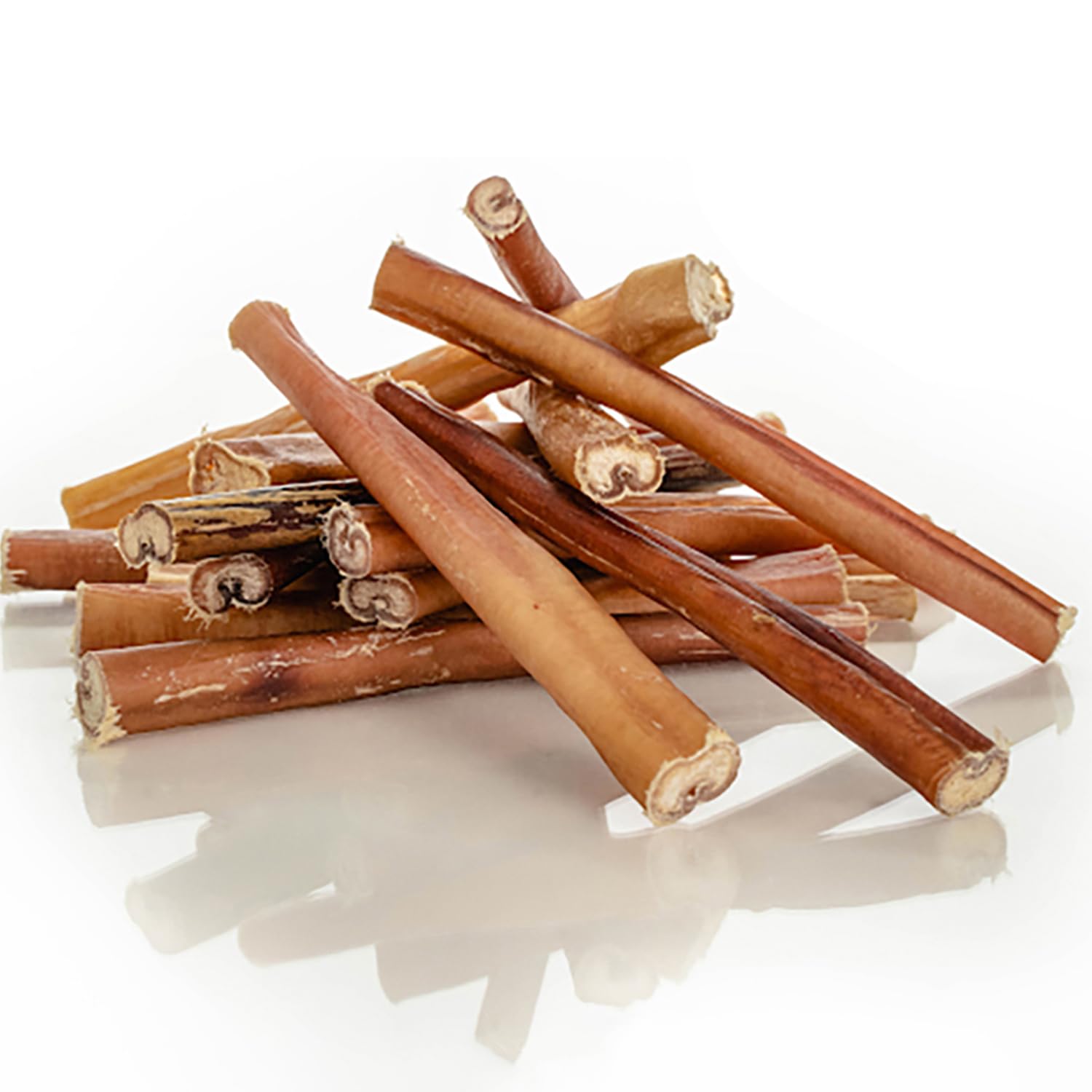 PETPURO Bully Sticks for Dogs 6 inch, 25 Pieces Grass Fed Beef Dog Chews, Bully Sticks for Small and Medium Breeds, Lower Odor L