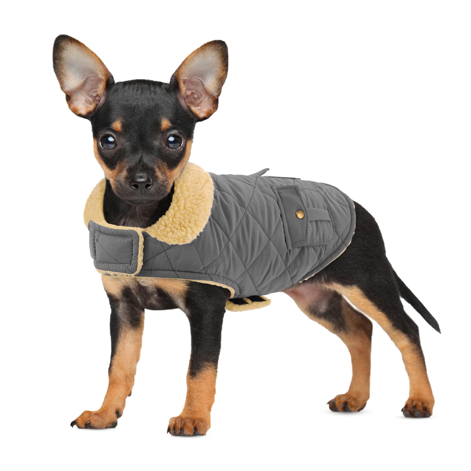 Winter Coat For Small And Medium Dogs, Puppy Plaid Jacket, Cotton Coat For Cold Weather, Windproof Warm Dog Garments, Pet Thicke