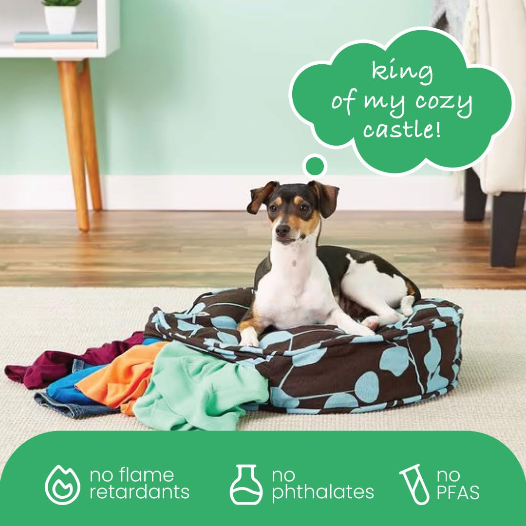 Molly Mutt Petite Dog Duvet Cover - Round - Your Hand in Mine Print - Measures 20 x 4 - 100% Cotton - Durable - Breathable - Sus