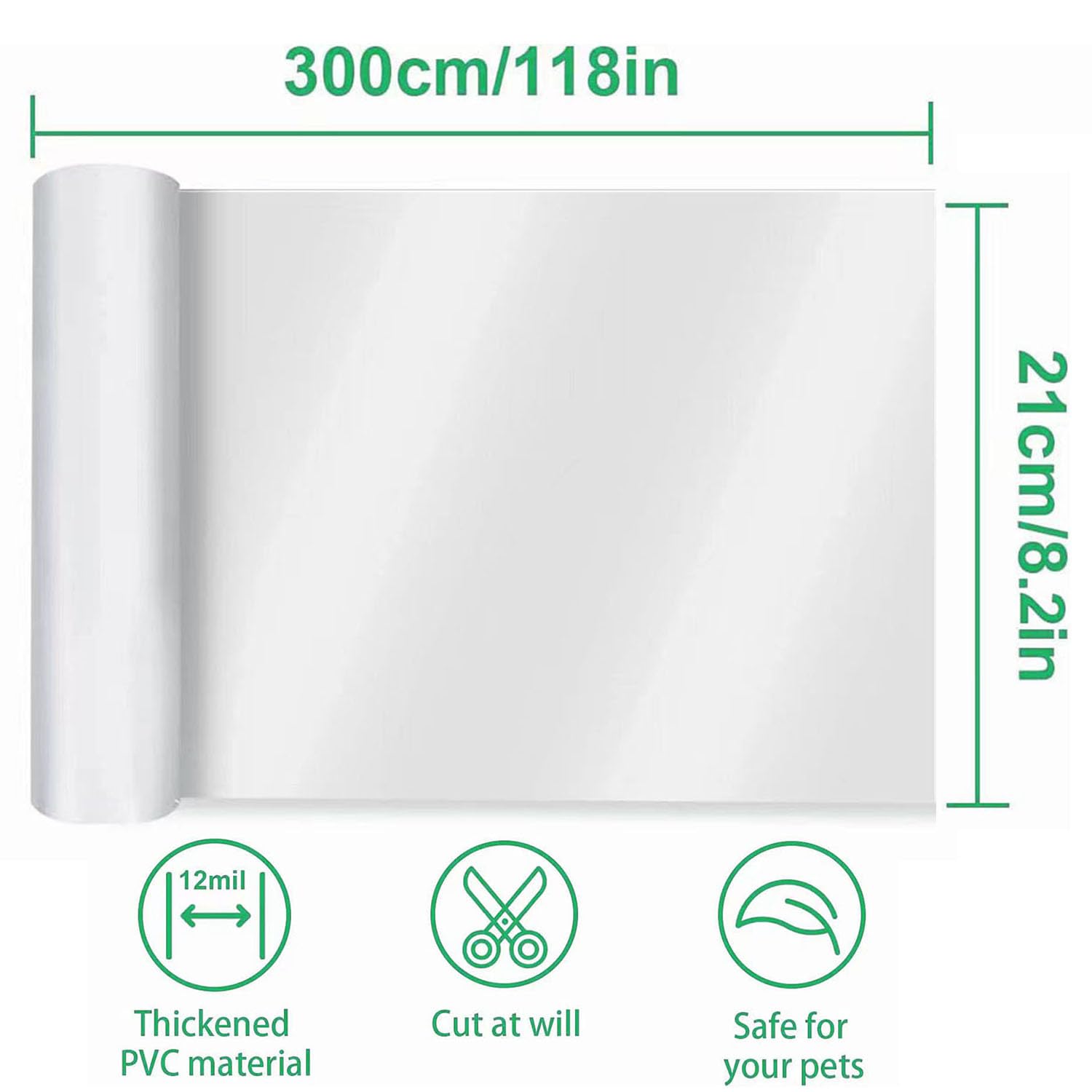 Door Protector From Dog Scratching 118' X 8.2' Cat Scratch Door Frame Single Side Adhesive Protector Anti Dog Scratch Door Guard For Dogs Clear Chuangseed