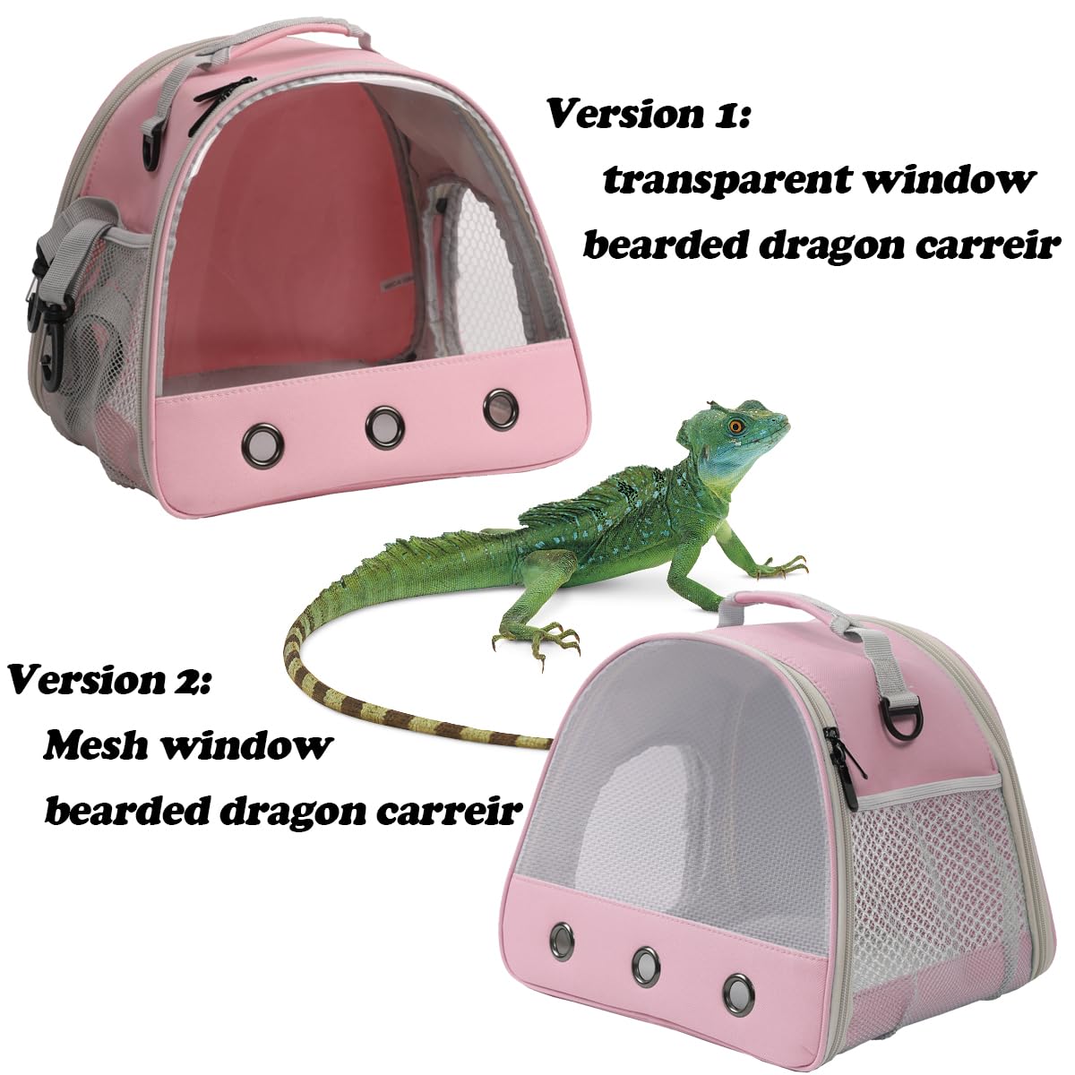 Ventilation Carrier For Bearded Dragon,Guinea Pig Carrier,Guinea Pig Carrier For 2,Reptile Travel Carrier For Lizards Sugar Glid