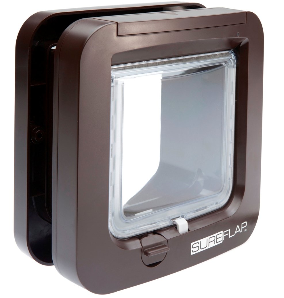 SureFlap Microchip Cat Flap - One Size, Brown, Model SUR001BR