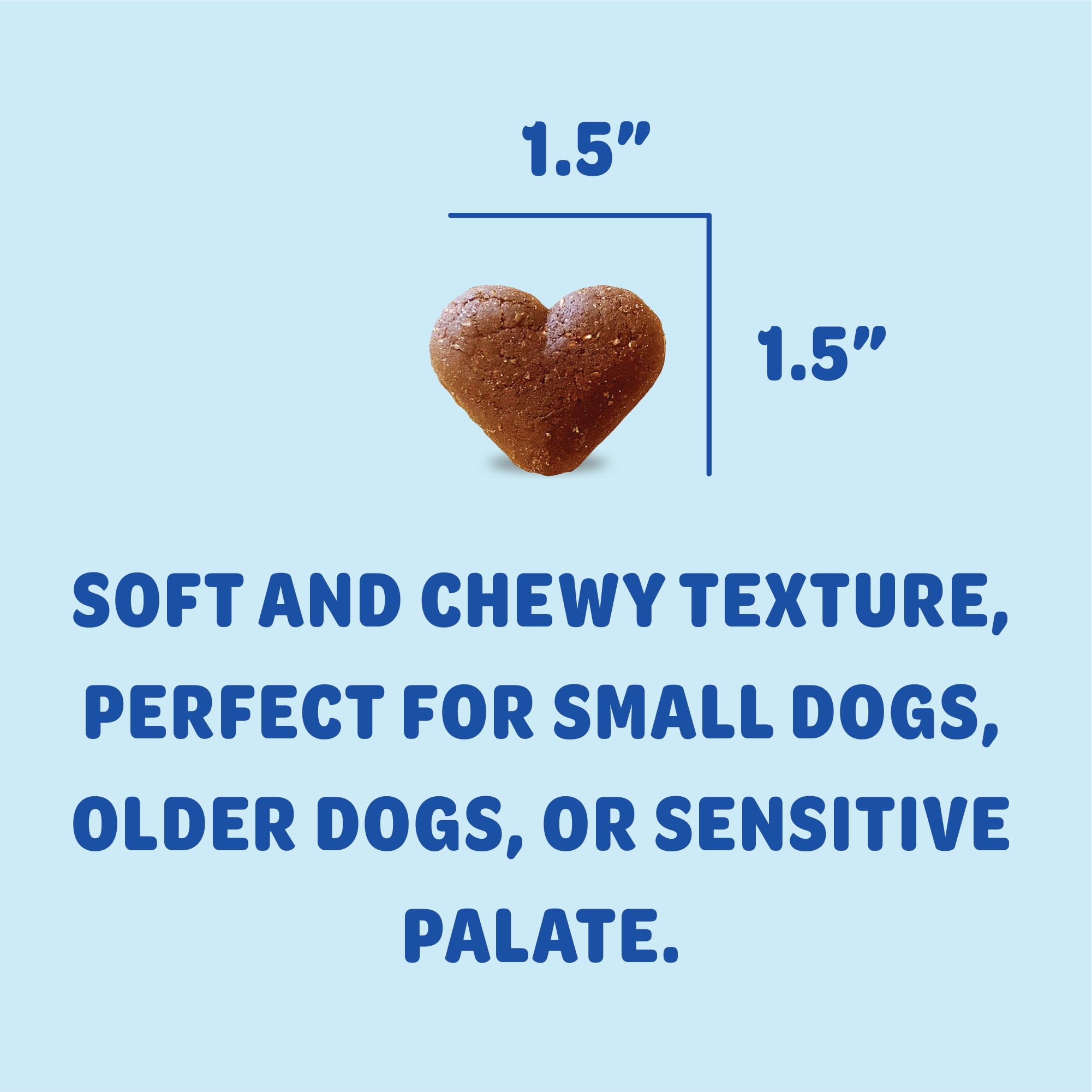 Shameless Pets Soft-Baked Dog Treats, Blueberried Treasure - Natural & Healthy Dog Chews with Mint for Immune Support - Dog Bisc
