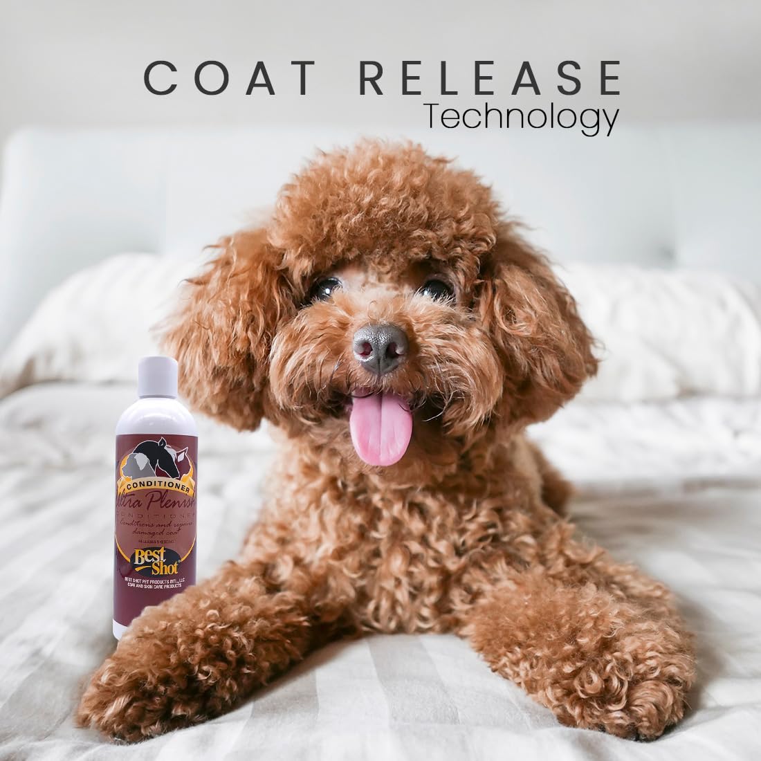 Best Shot Ultra Plenish Conditioner, Coat Release Technology, Ideal Pet Grooming Supplies, Moisturizing Conditioner For Dogs, Ca
