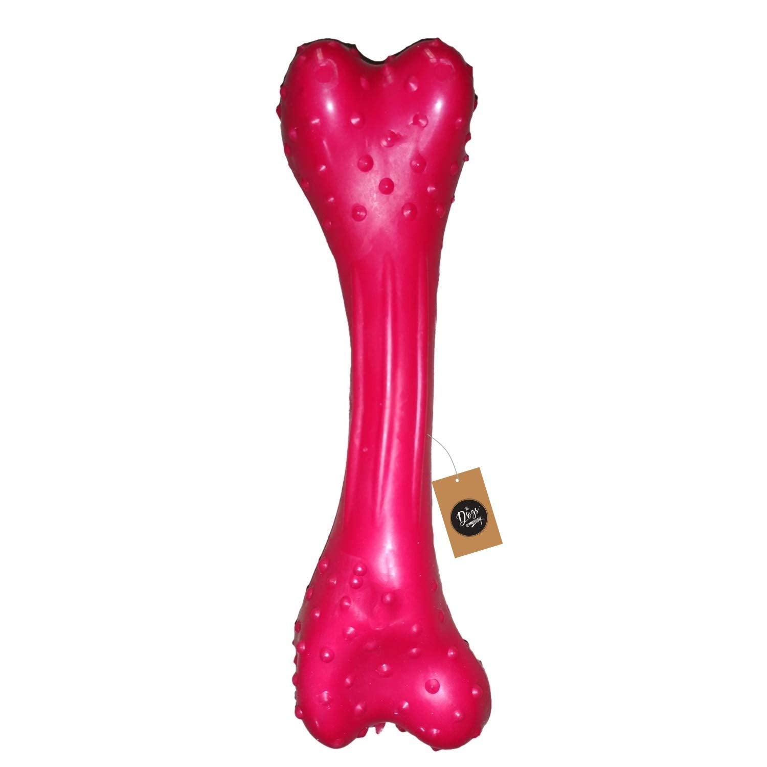 The Pets Company Rubber Large Chew Bone, Interactive Dog Chew Toy For Adult Dogs, 8 Inches,