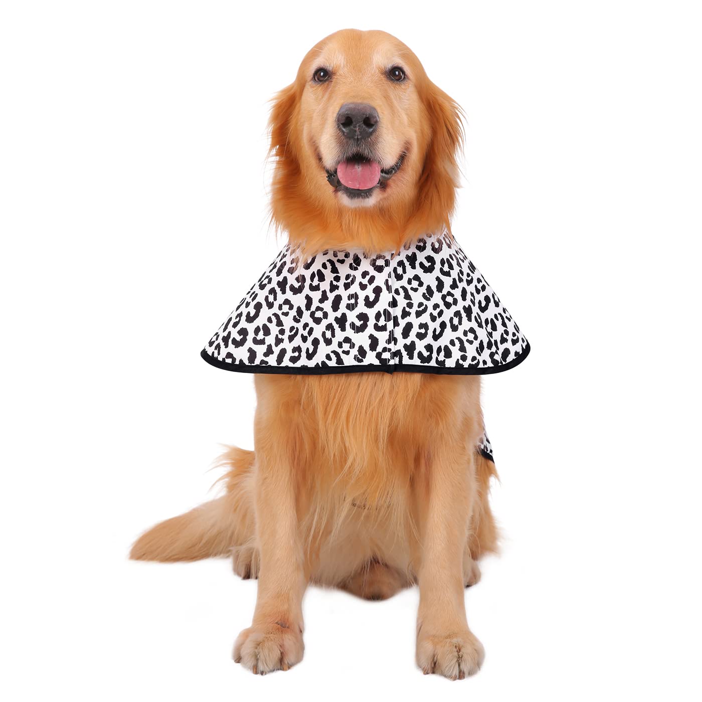 Hde Dog Raincoat Hooded Slicker Poncho For Small To X-Large Dogs And Puppies Snow Leopard - L