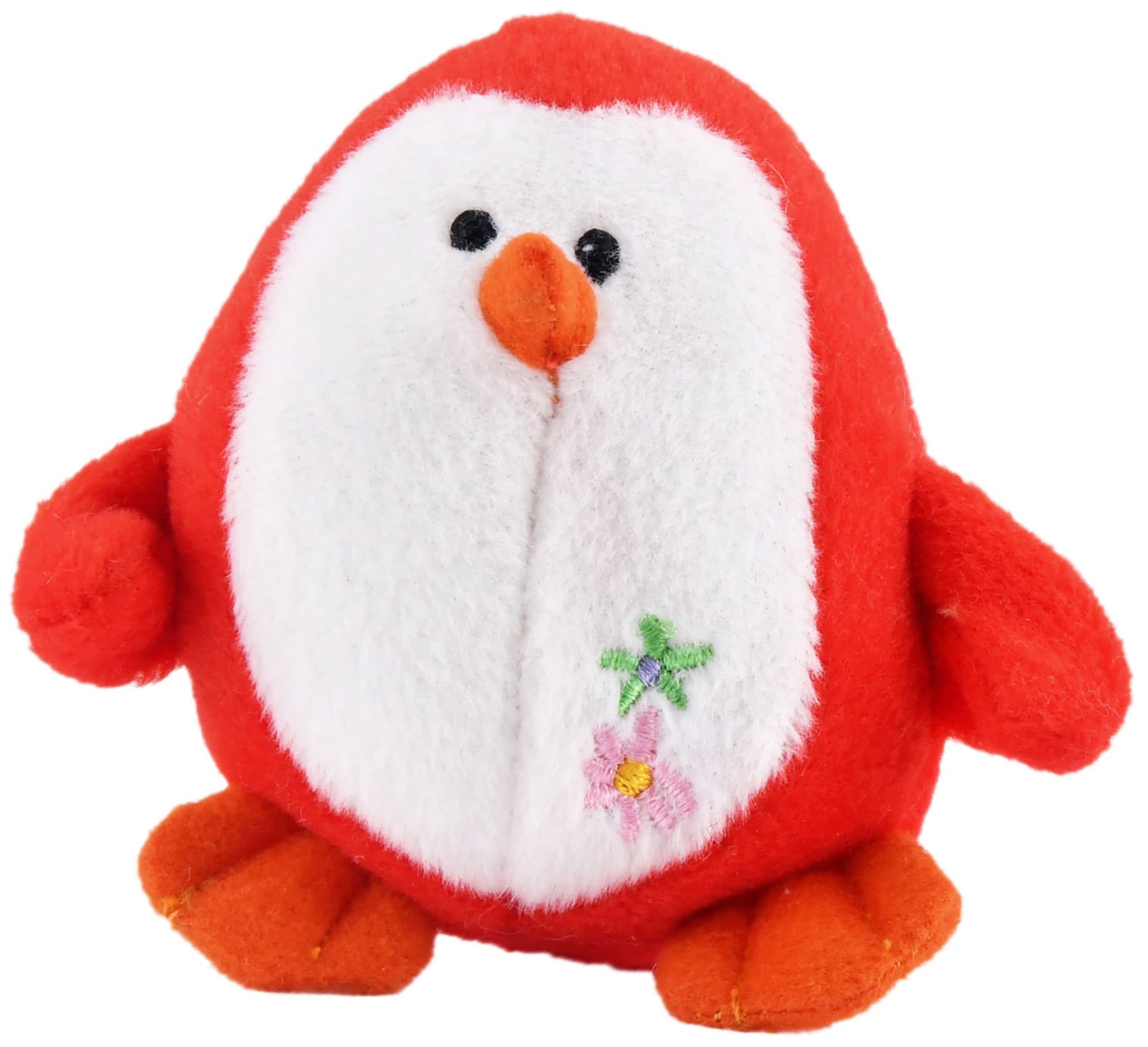 Jeffers Color Plush Penguin Squeaky Toy For Small Dogs, Red, 3'- Cute, Safe, And Comfy Plush Pet Toy For Puppies, Interactive F