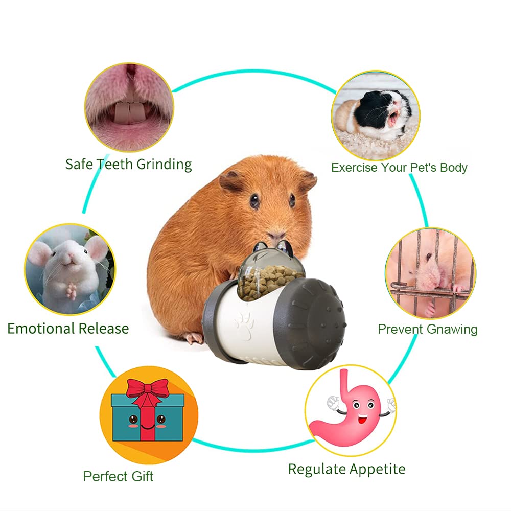 Interactive Treat Ball, Snack Toy Ball for Rabbits, Roll and Push, Exercise Your Pet's Body, Use with Diced Carrot, Dried Herbs,