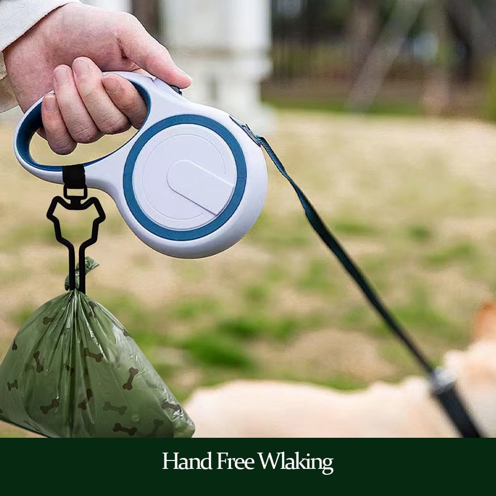 Dog Poop Bag Holder, Waste Bag Holder, Dog Poop Bag Carrier, Hand Free Holder (4 Pack, Black)