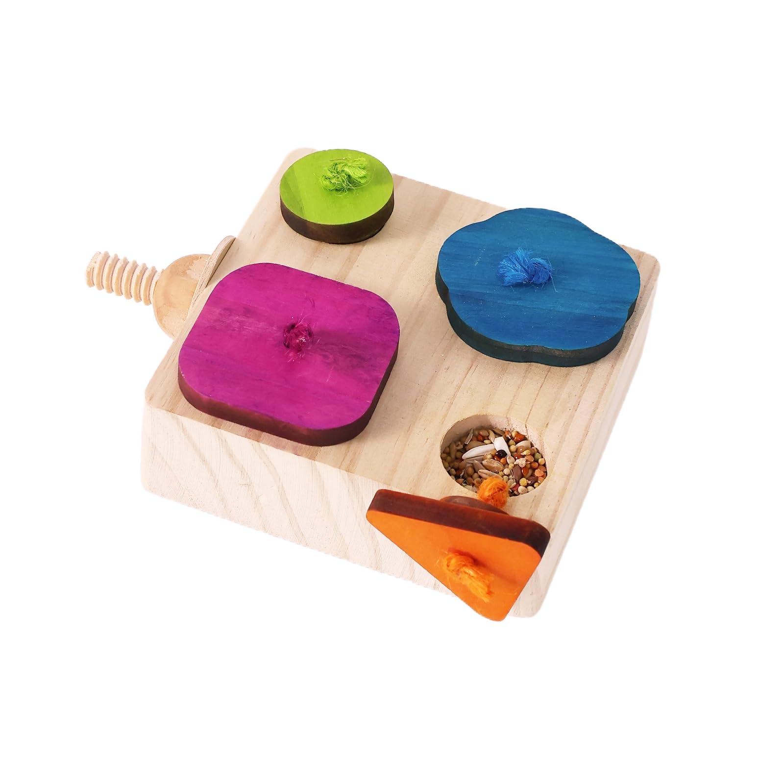 YOOSO WING Birdie Puzzle Feeder - Interactive Foraging Toy for Parrots, Parakeets, Cockatiels, Conures | Mental Enrichment & Sti