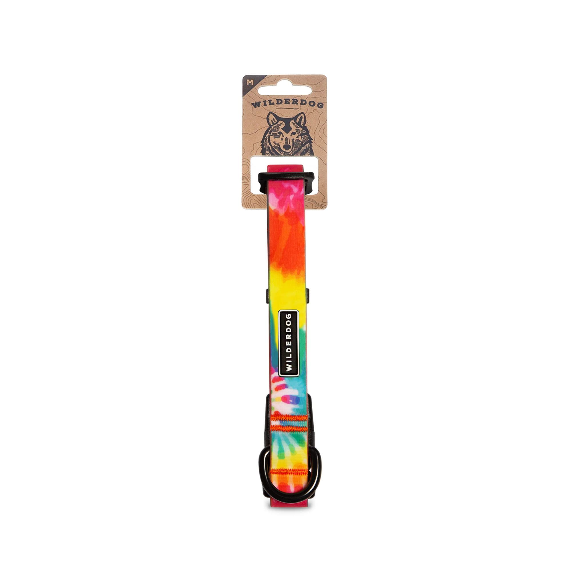 Wilderdog Waterproof Dog Collar - Repels Water & Dirt - Medium 13'-18' - Tie Dye