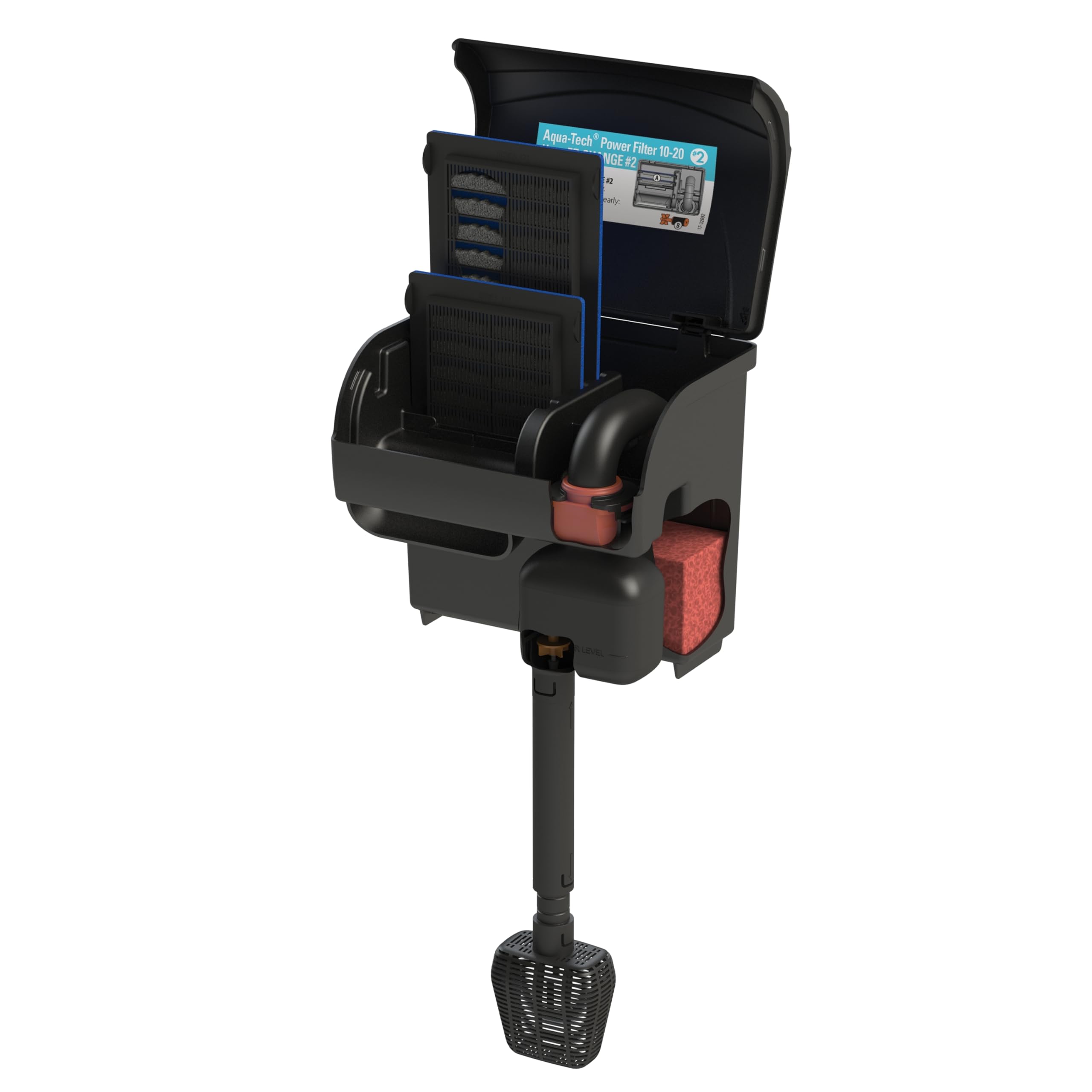 Aqua-Tech Ultra Quiet Power Filter, For Aquariums 10-20 Gallons