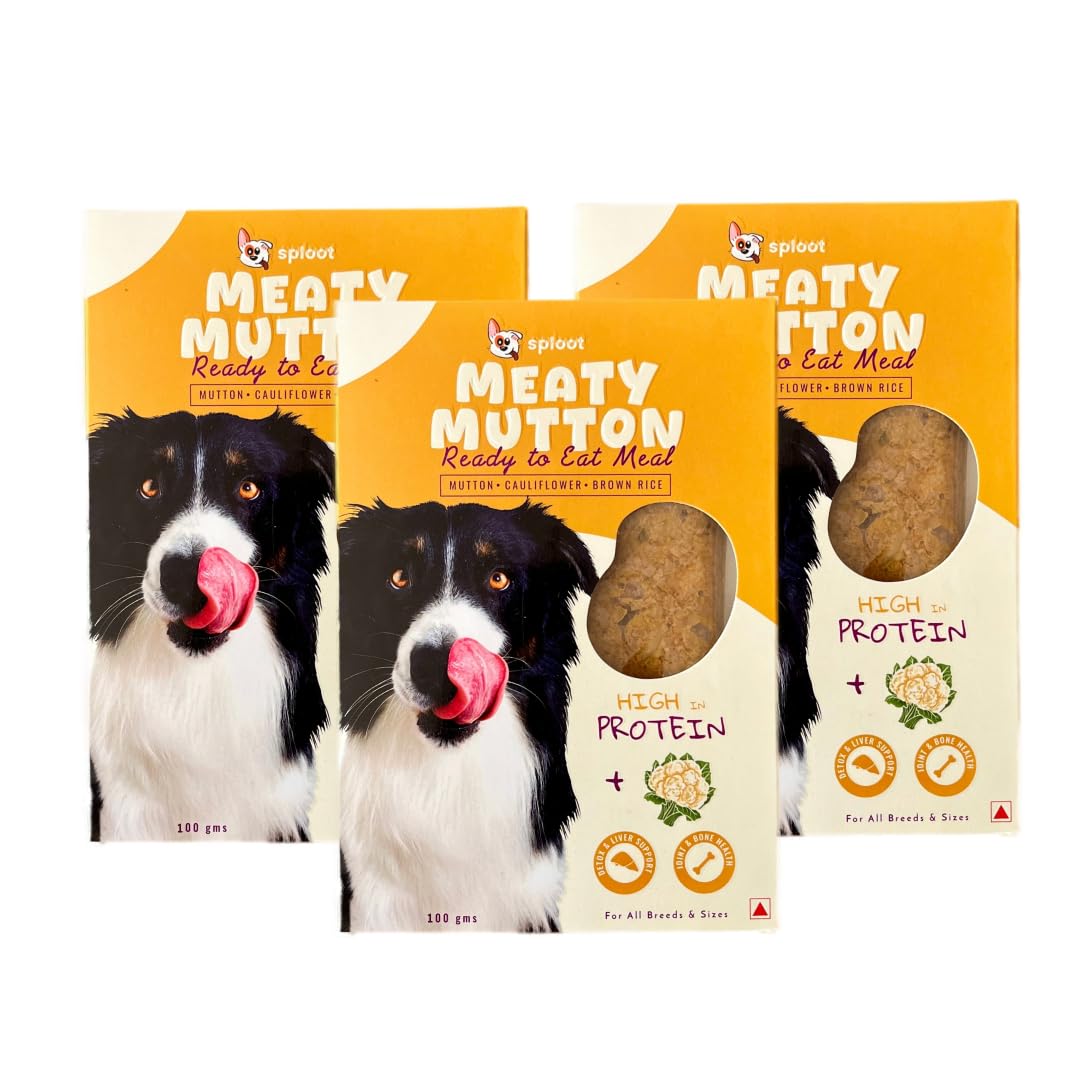 Sploot Wet Dog Food  Mutton And Pumpkin Gravy Meal For Pets  For Adult Dogs And Puppy  Real Mutton, Chicken, High Protein, Fr