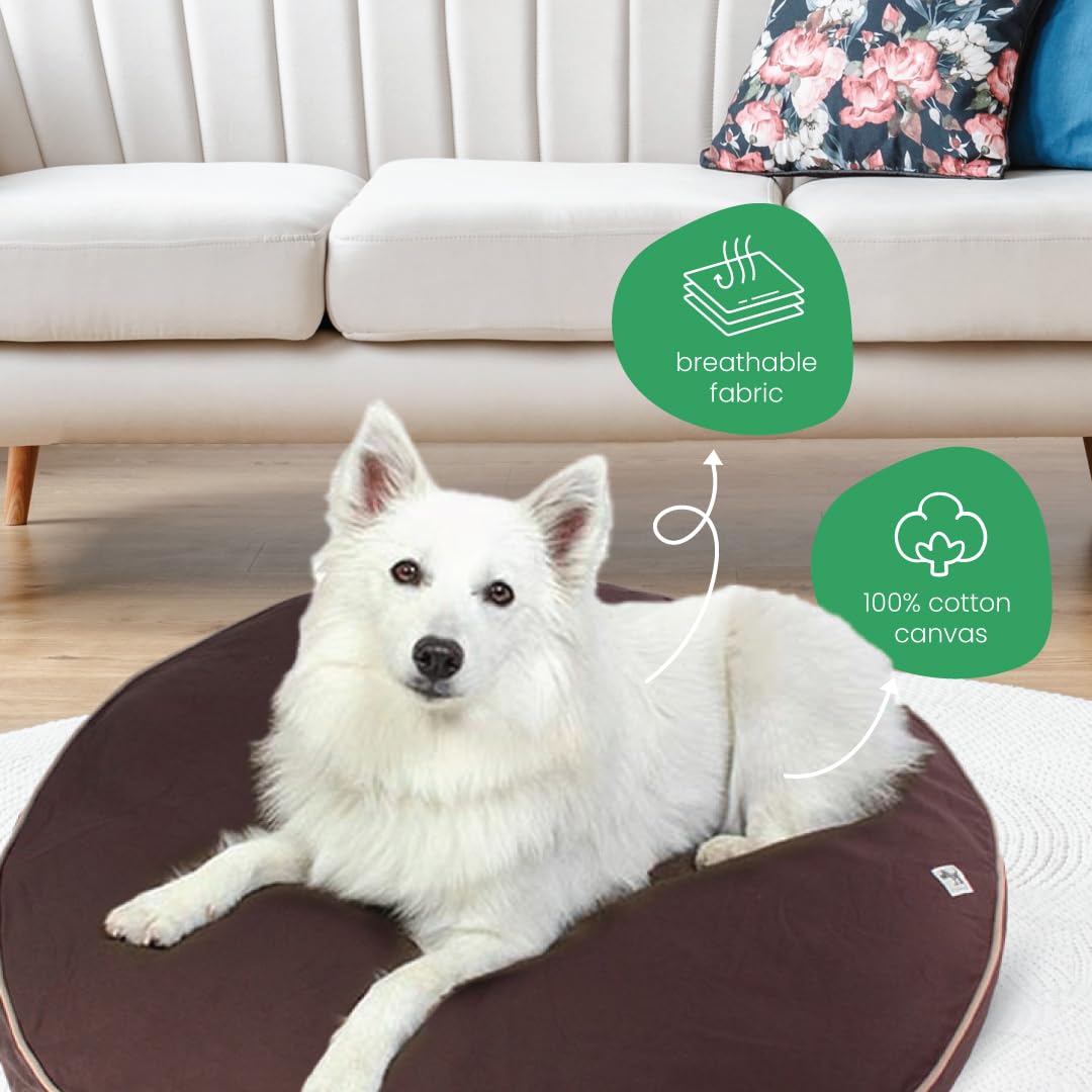 molly mutt Dog Bed Cover - Landslide Print - Measures 42    x 5 - 100% Cotton - Durable - Breathable - Sustainable - Machine Was