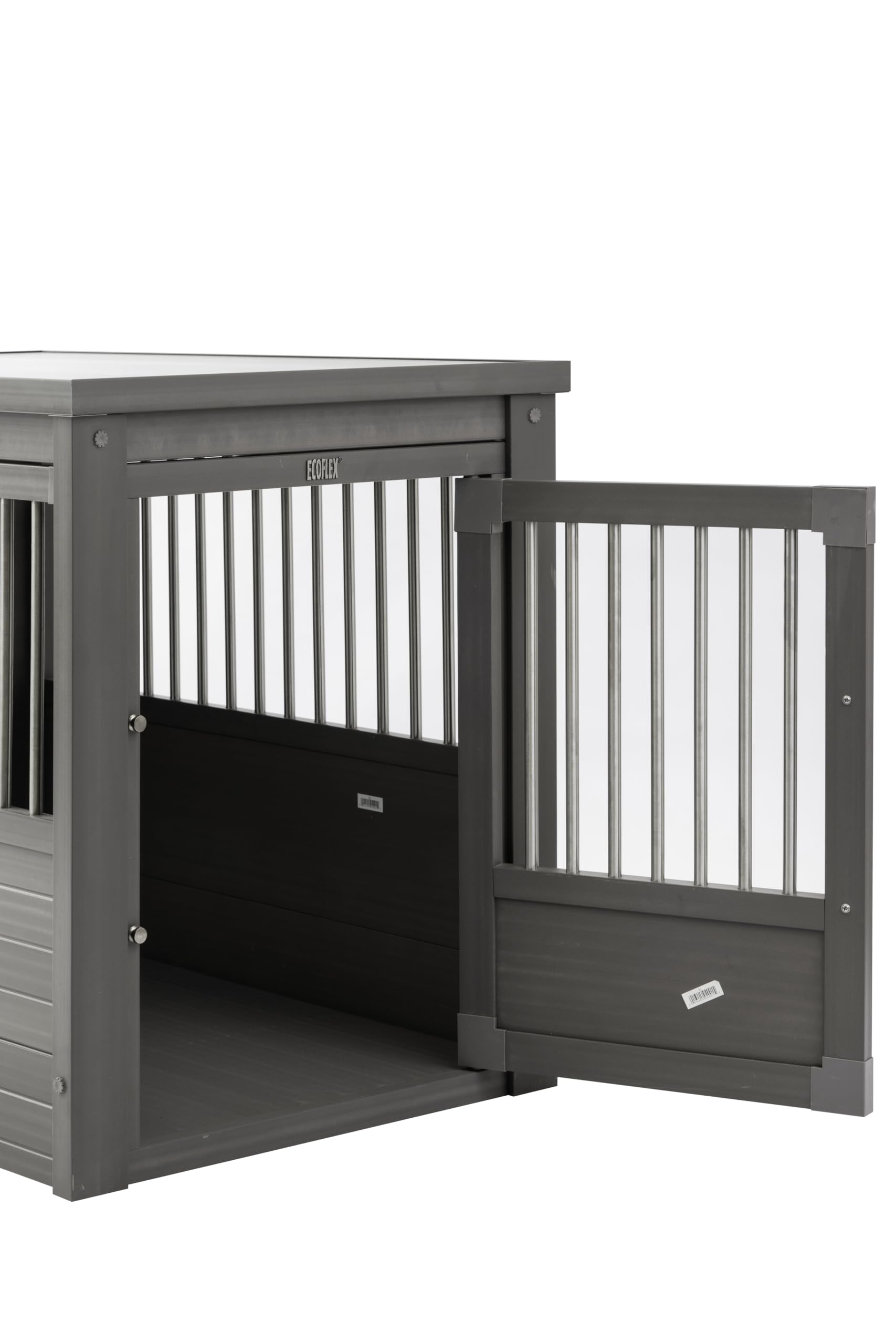 New Age Pet ecoFLEX Pet Crate/End Table, Large, Grey