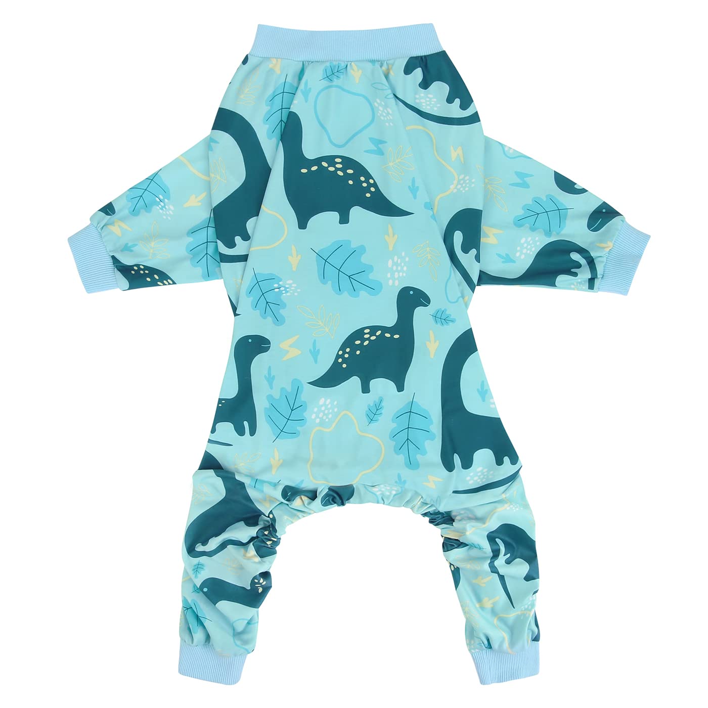 Hde Dog Pajamas One Piece Jumpsuit Lightweight Dog Pjs Shirt For M-3Xl Dogs Dinosaurs - L