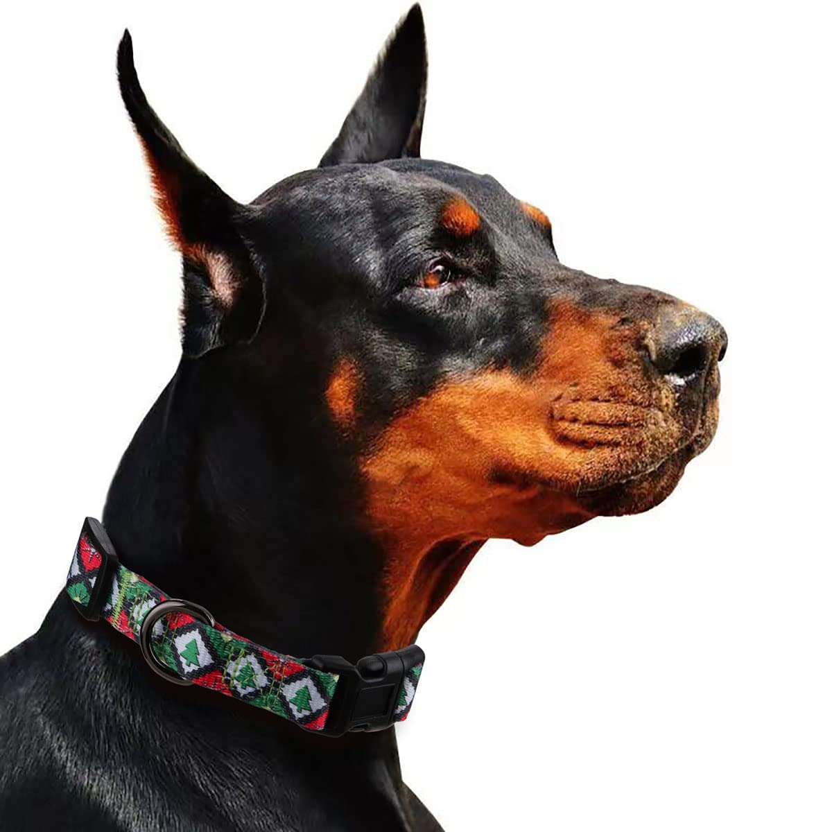 Rhea Rose Christmas Dog Collars Green Christmas Tree Pattern Holiday Festival Green Tree S