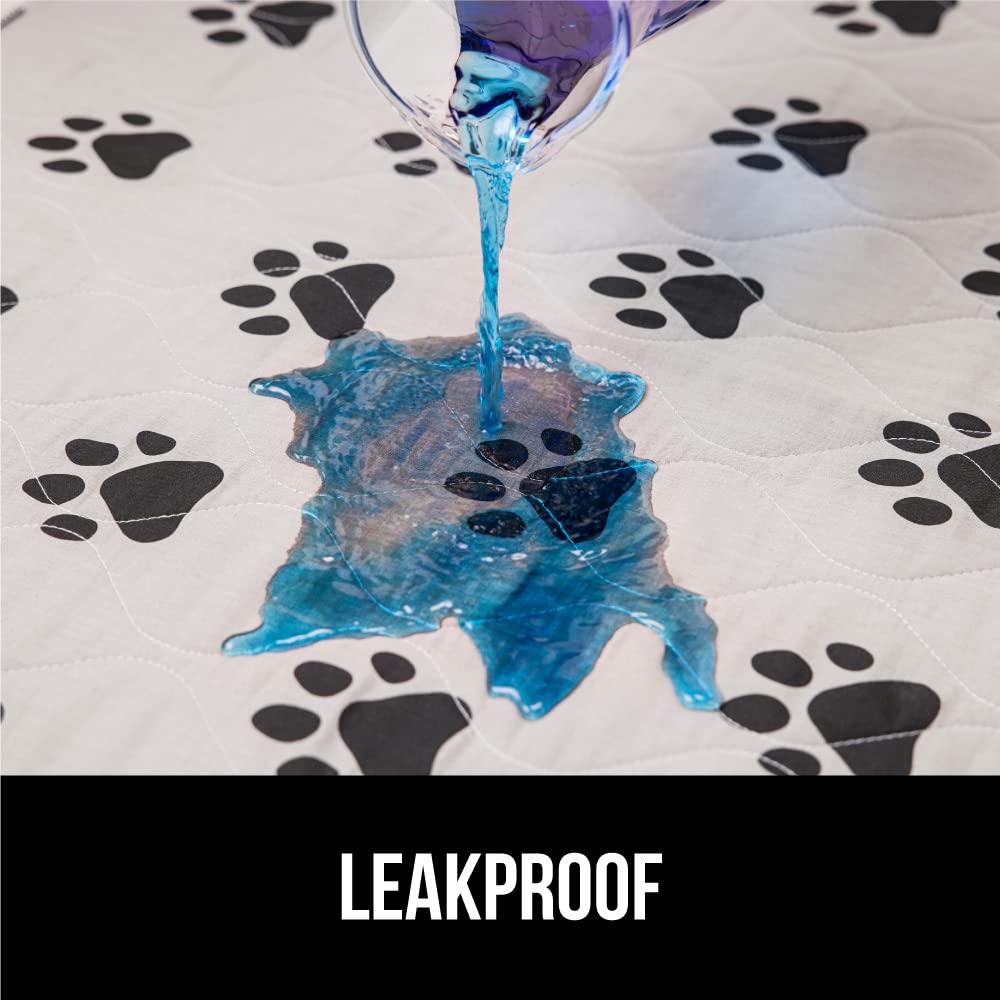 Gorilla Grip Reusable Puppy Pads, Slip Resistant Pet Crate Mat, Absorbs Urine, Waterproof, Cloth Pee Pad for Training Puppies, W