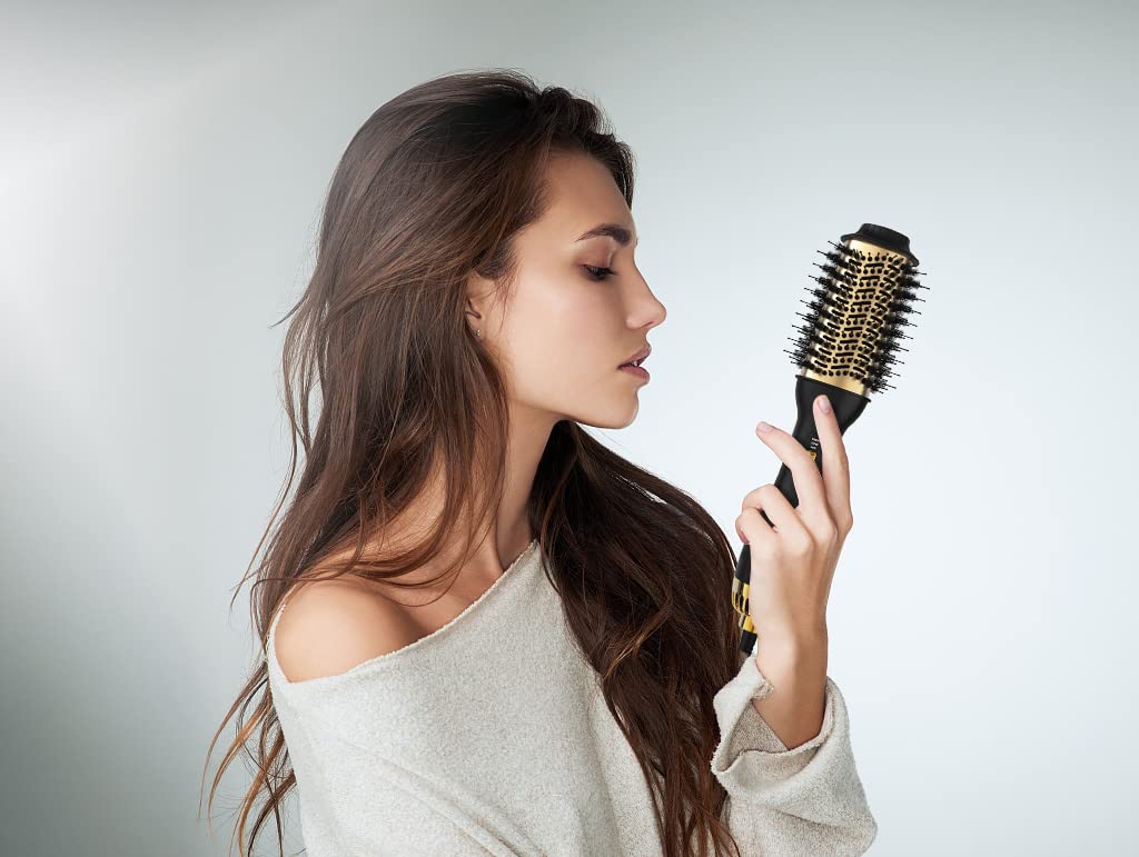 Landot Hair Blow Dryer Brush And Volumizer, One-Step Hot Air Brush For Drying, Straightening, Volumizing