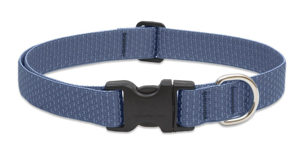 Eco by Lupine 1-Inch Recycled Fiber Collar, Adjustable for 12 to 20-Inch Medium to Large Dogs, Mountain Lake