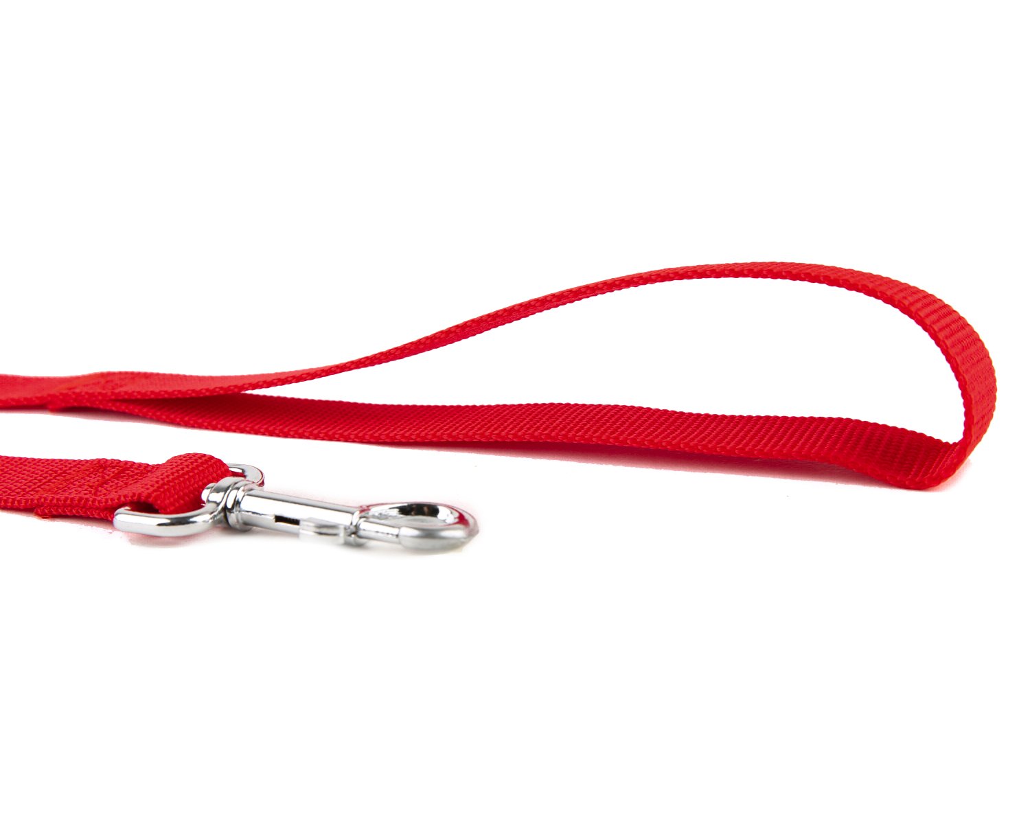 Strong Durable Nylon Dog Training Leash, Traction Rope, 4Ft /5 Foot /6 Feet Long, 5/8 Inch 3/4 Inch 1 Inch Wide, For Small And Medium Dogs (3/4'' X 4 F, Red)