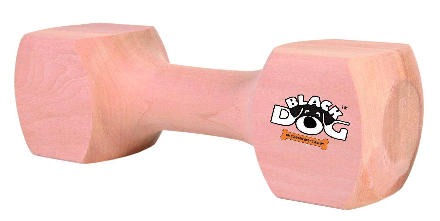 Black Dog (Upgrade New Version) Dumbbell Pet Puppy Teething Chew Toys For Small Medium Large Dogs  Colour May Vary