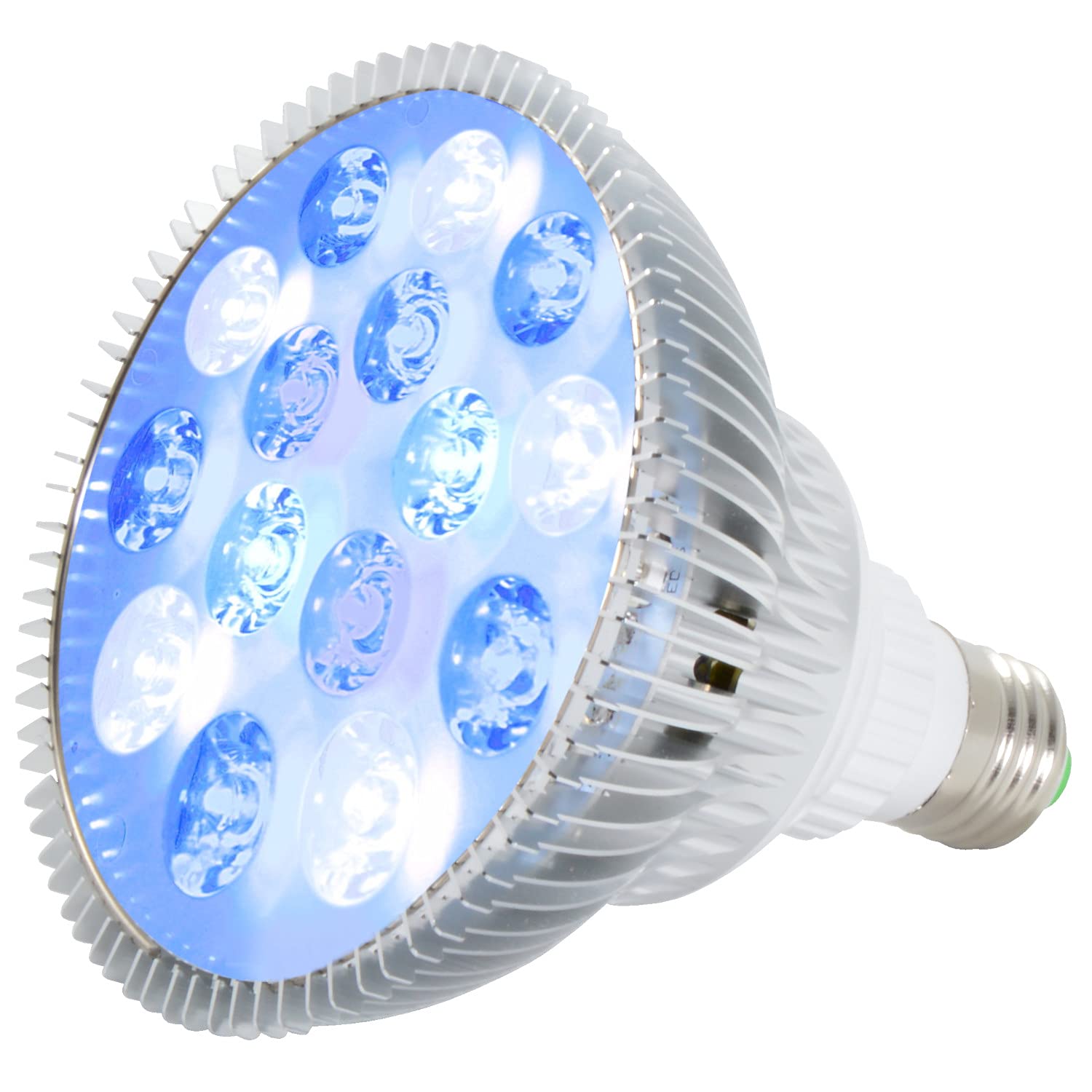 Abi Led Aquarium Light Bulb, 12W (Royal Blue 450Nm + Cold White 10000K + Actinic Blue 425Nm + Blue 470Nm)