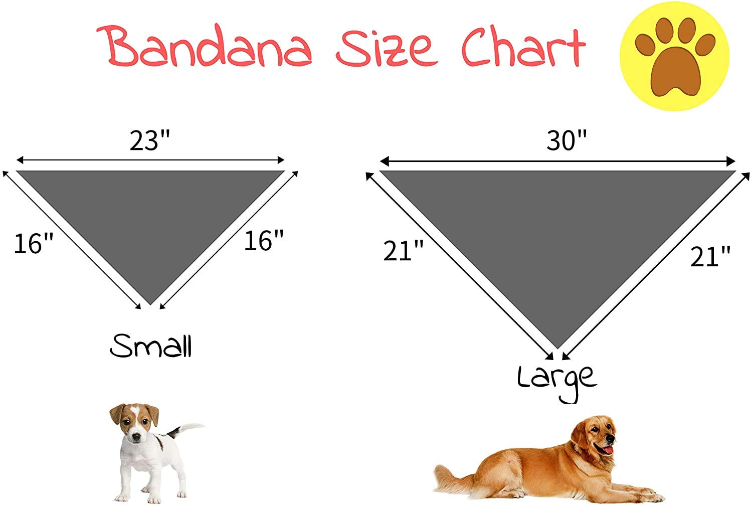 Elegant Little Tail Bandana - Washable Summer Kerchief, Dog Scarf For Small To Large Dogs