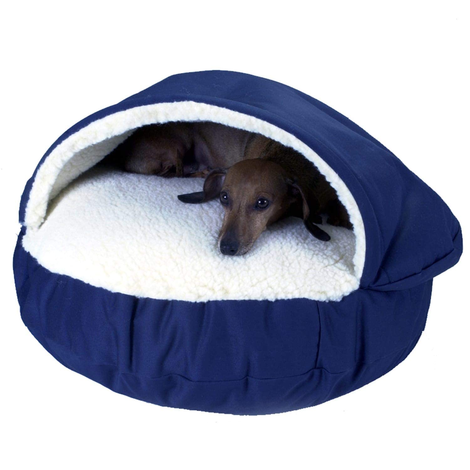 Snoozer Orthopedic Cozy Cave Pet Bed, X-Large, Navy